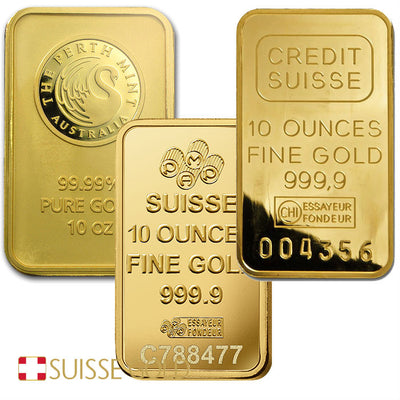 10 Ounce Gold Bar .999 Fine Investment Grade Bullion