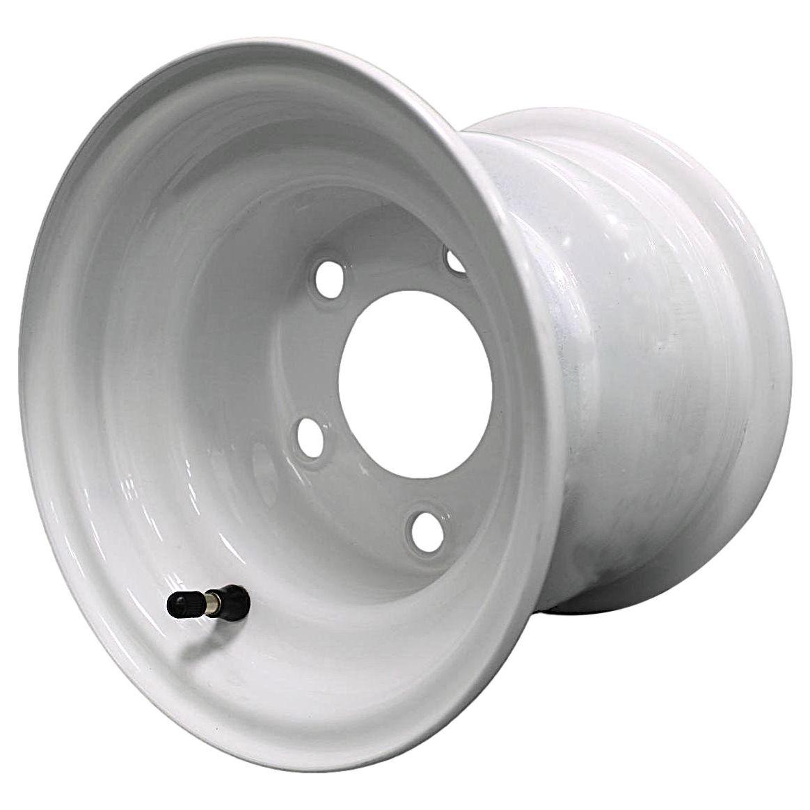 Antego 8x7 White Trailer Wheels, 5-on-4.5, 2.83-Inch Bore, 4-Pack