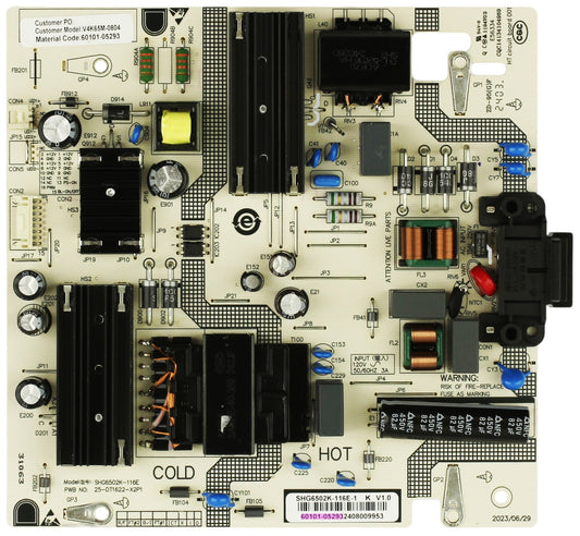 60101-05293 Vizio Power Supply for V4K65M-0804