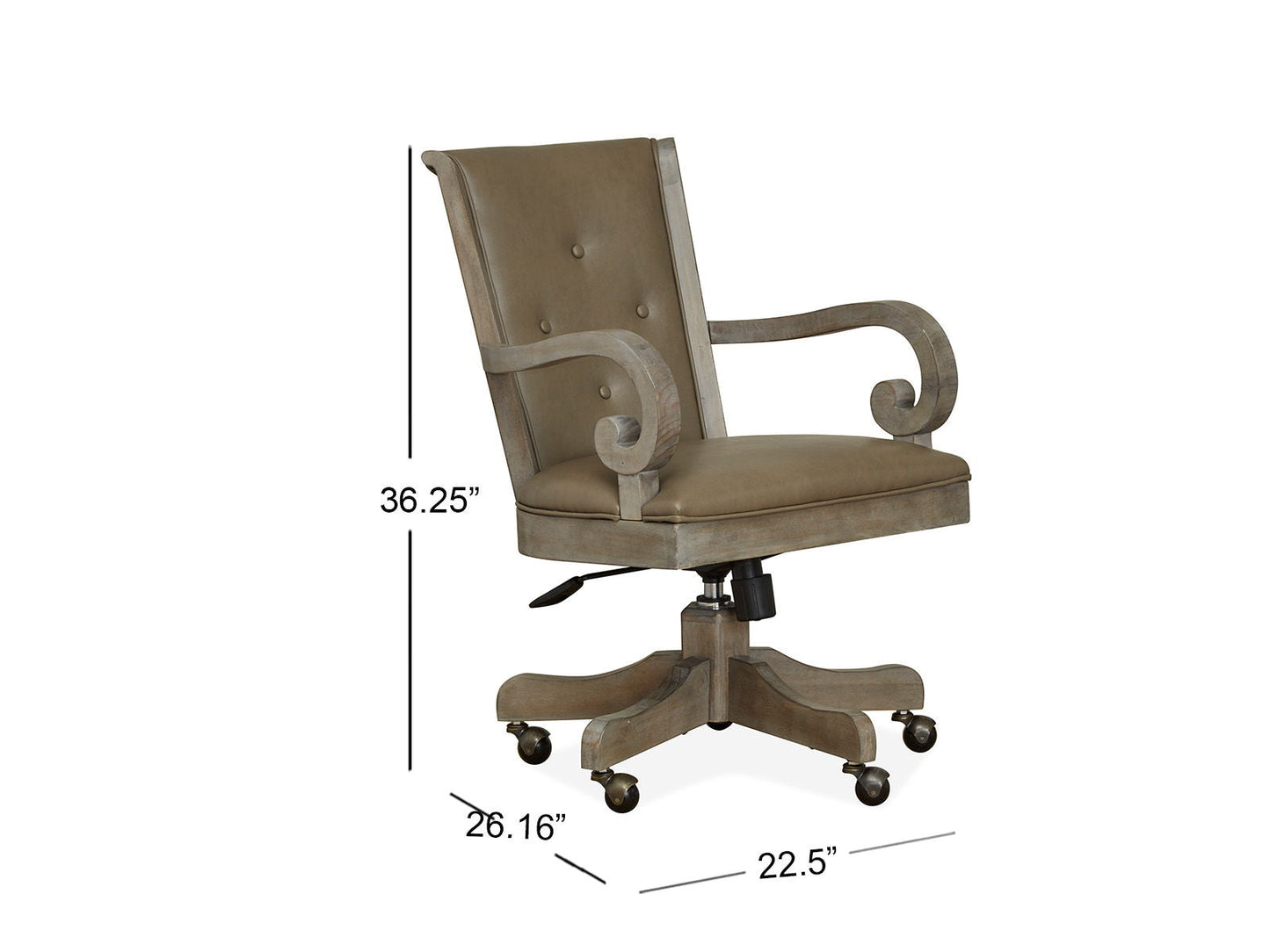 Tinley Park - Fully Upholstered Swivel Chair - Dove Tail Gray