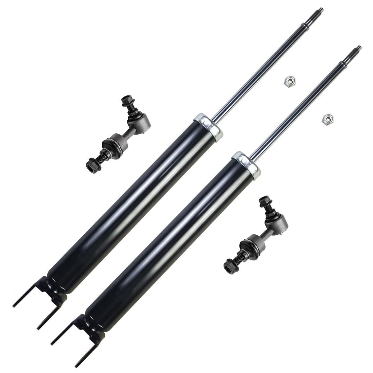 Detroit Axle - Rear Shock Absorbers for 2007-2024 Chevrolet Silverado 1500 | GMC Sierra 1500, 2pc Rear Shock Absorbers Assembly Pair Replacement