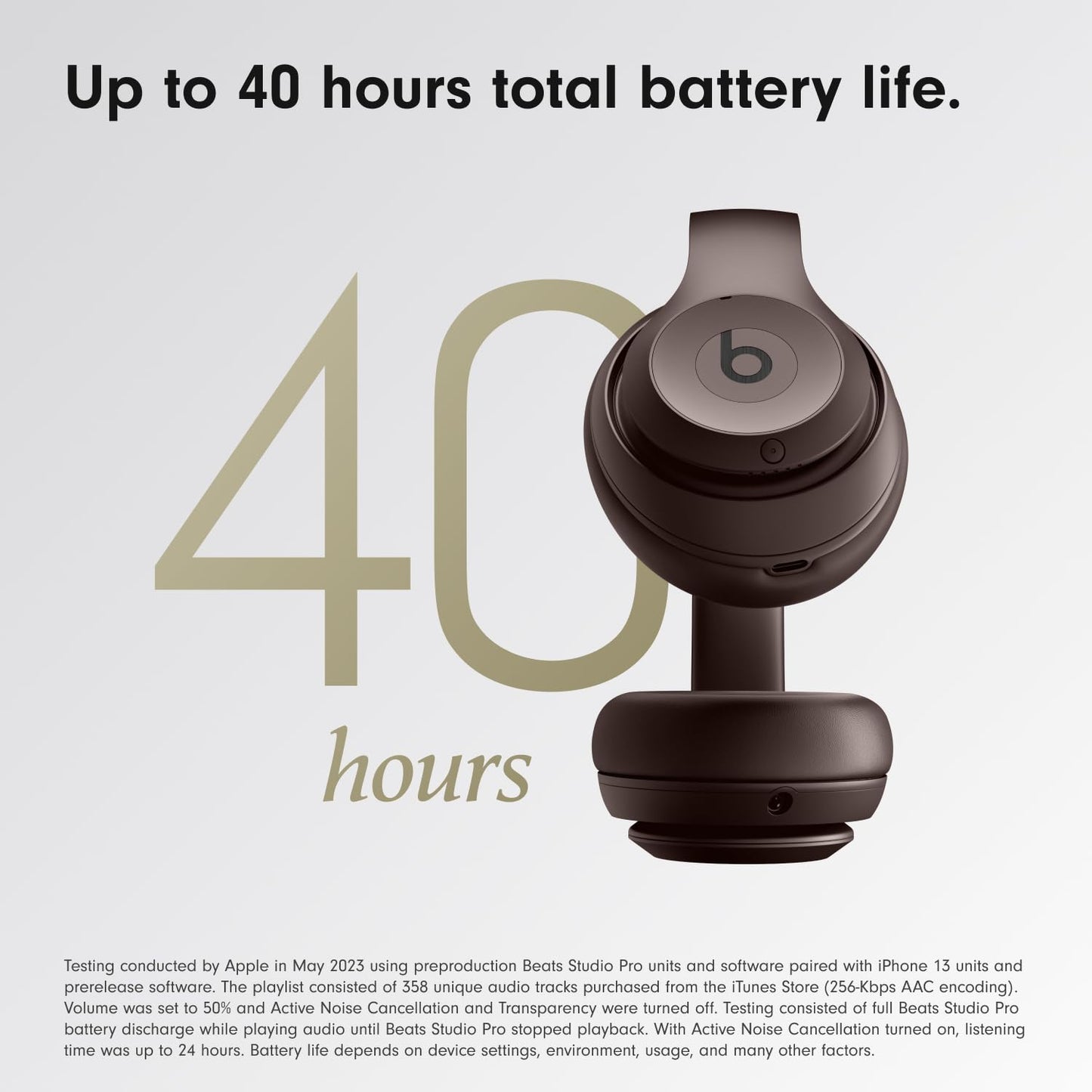 Beats Studio Pro Premium Wireless Over-Ear Headphones- Up to 40-Hour Battery Life, Active Noise Cancelling, Great for Travel & Commuting, USB-C Lossless Audio, Apple & Android Compatible - Navy