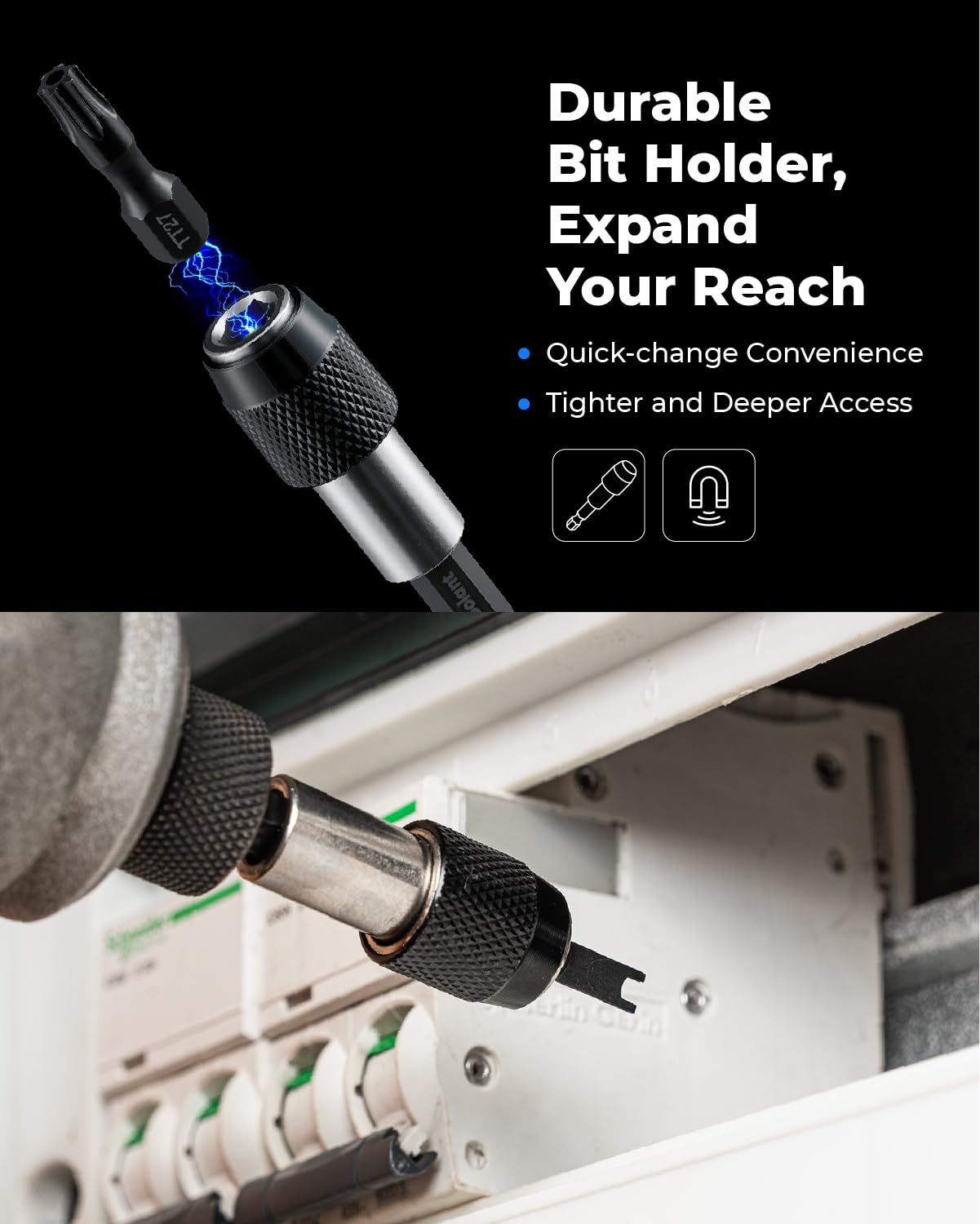 toolant Triangle Screwdriver Set,S2 Steel Triangle Bit Set(2" long Magnetic Heads),1/4 Hex-Shank Tamper-Proof Security Bit Set,Sizes: TA12,TA14,TA16,TA18,TA20,TA23,TA25,TA27 (x2),TA30