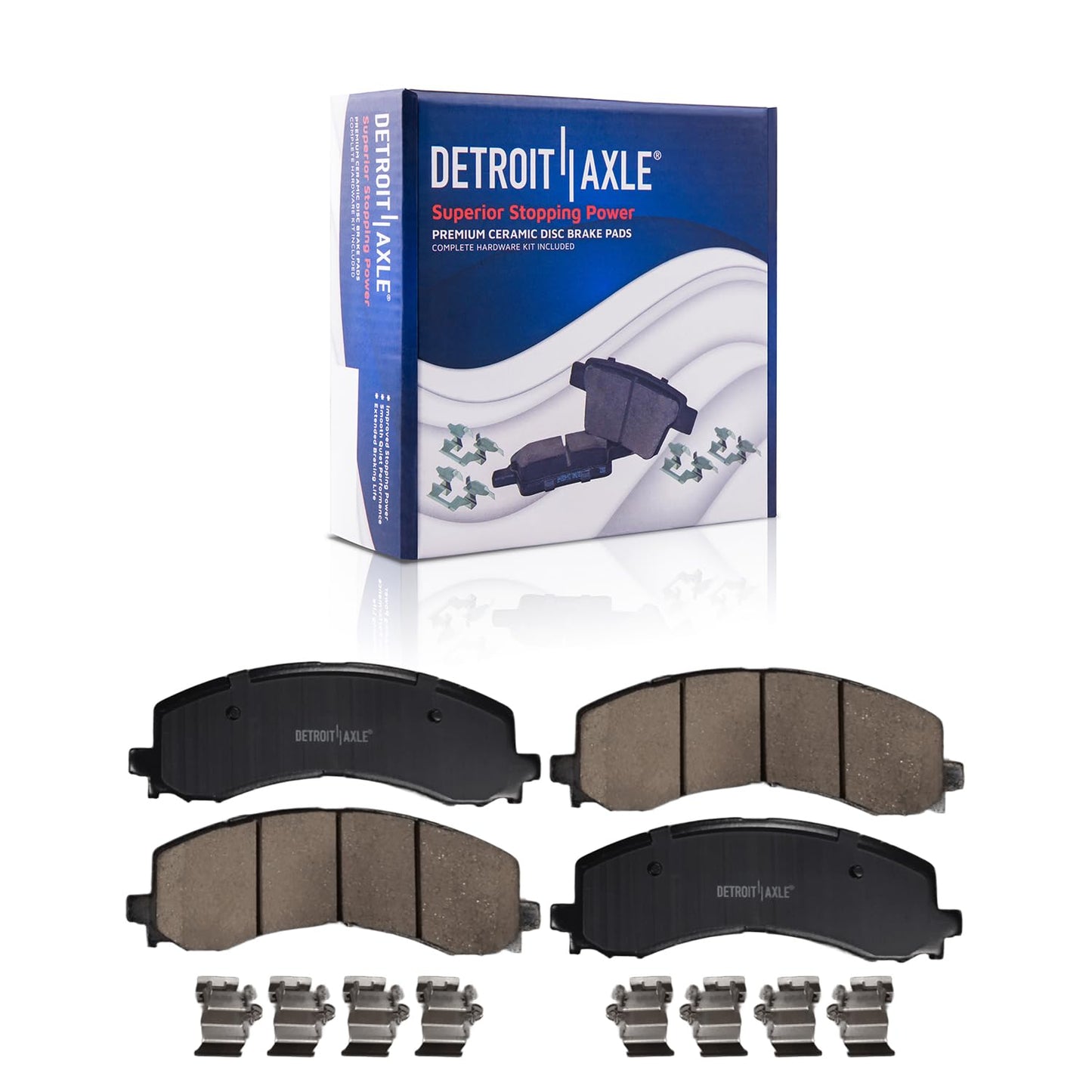 Detroit Axle - Front Brake Kit for Chrysler 300 Dodge Challenger Charger Magnum Replacement Disc Brakes Rotors and Ceramic Brake Pads : 12.6" inch Rotor