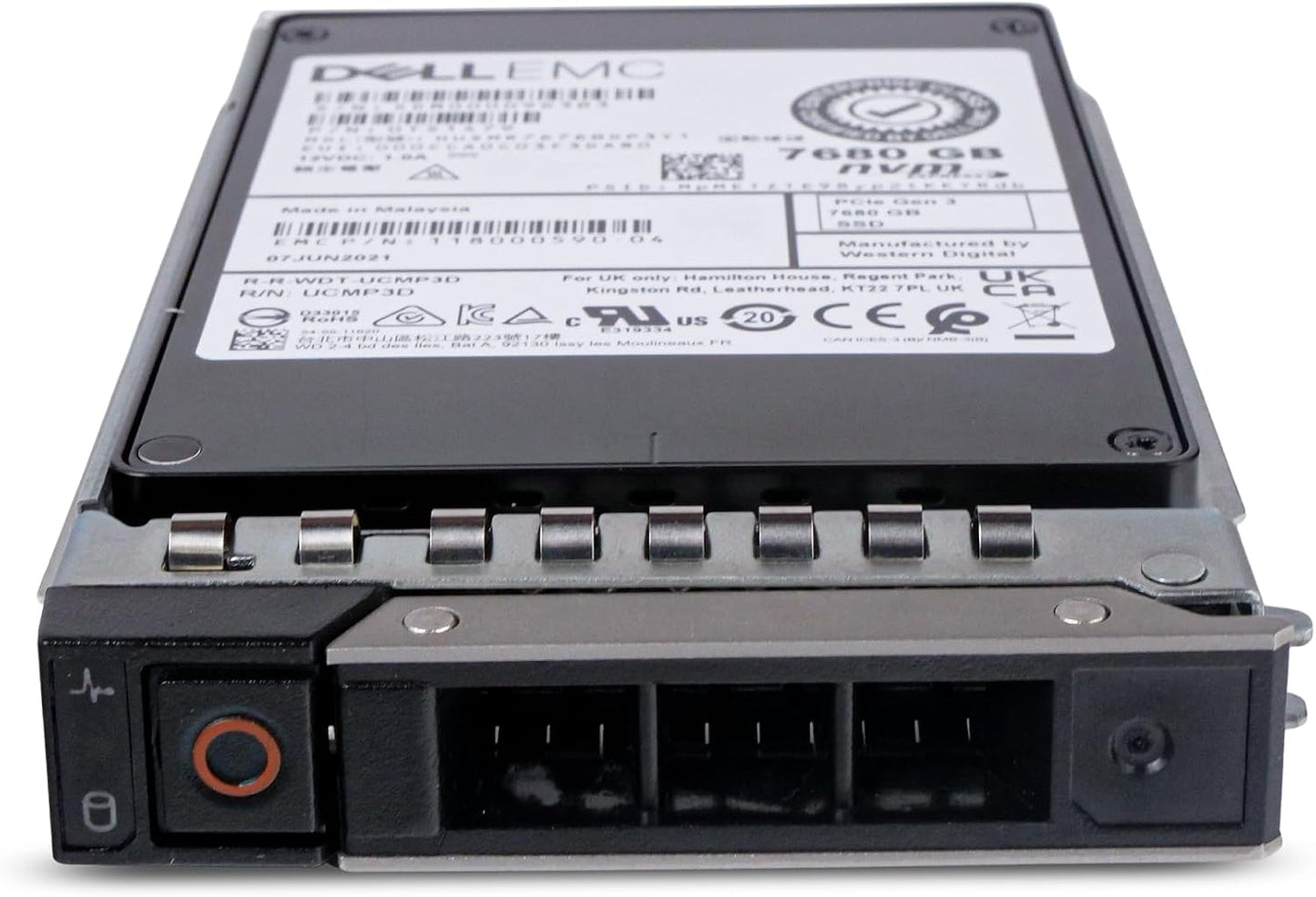 Dell 7.68TB 1 DWPD PCIe Gen 3.0 x4 4GB/s MLC U.2 NVMe 2.5in Read Intensive Enterprise SSD for R250 R350 R450 R550 R650 R340 R440 R640 R6415 R260 118000590-04 G16 (Renewed)