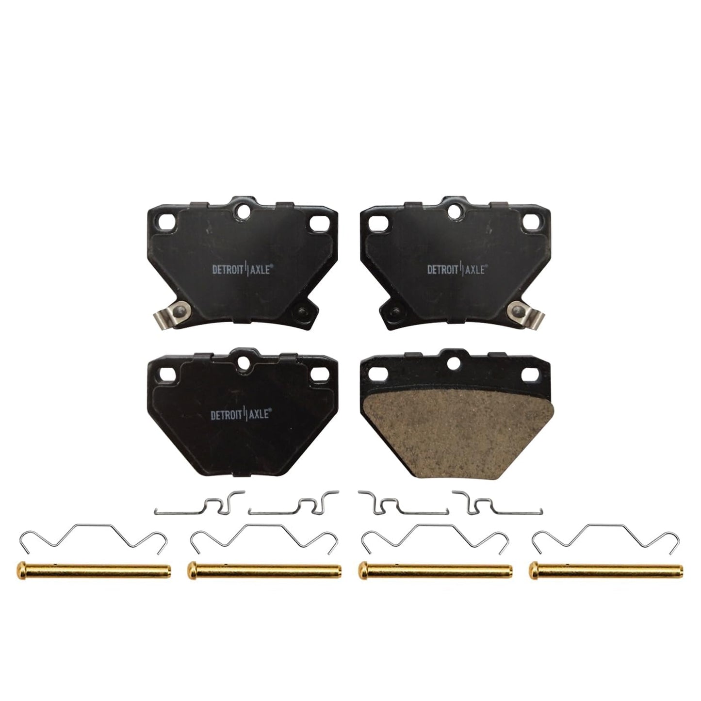Detroit Axle - Brake Kit for 2011-2020 Jeep Grand Cherokee Dodge Durango Replacement Front & Rear Drilled & Slotted Disc Brake Rotors Ceramic Brakes Pads : 12.99" inch Rotor