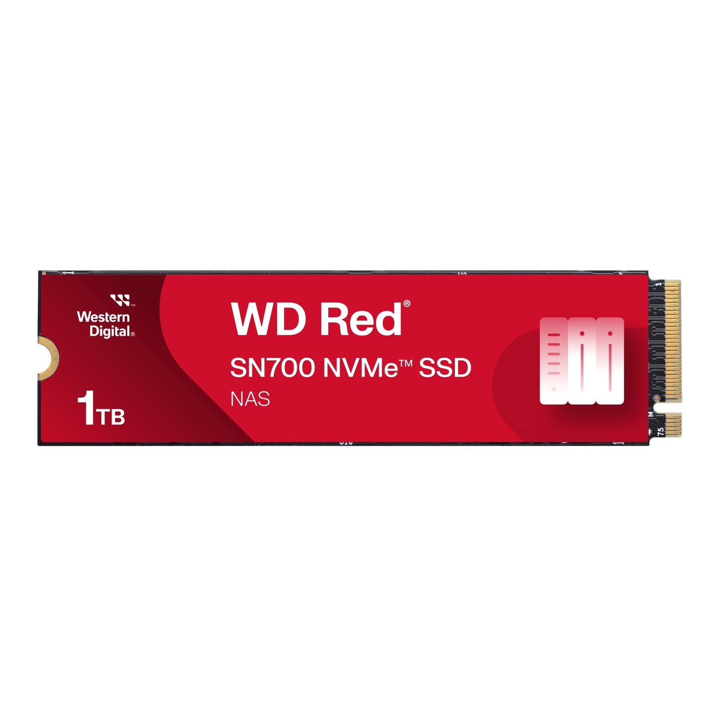 Western Digital 2TB WD Red SN700 NVMe Internal Solid State Drive SSD for NAS Devices - Gen3 PCIe, M.2 2280, Up to 3,400 MB/s - WDS200T1R0C