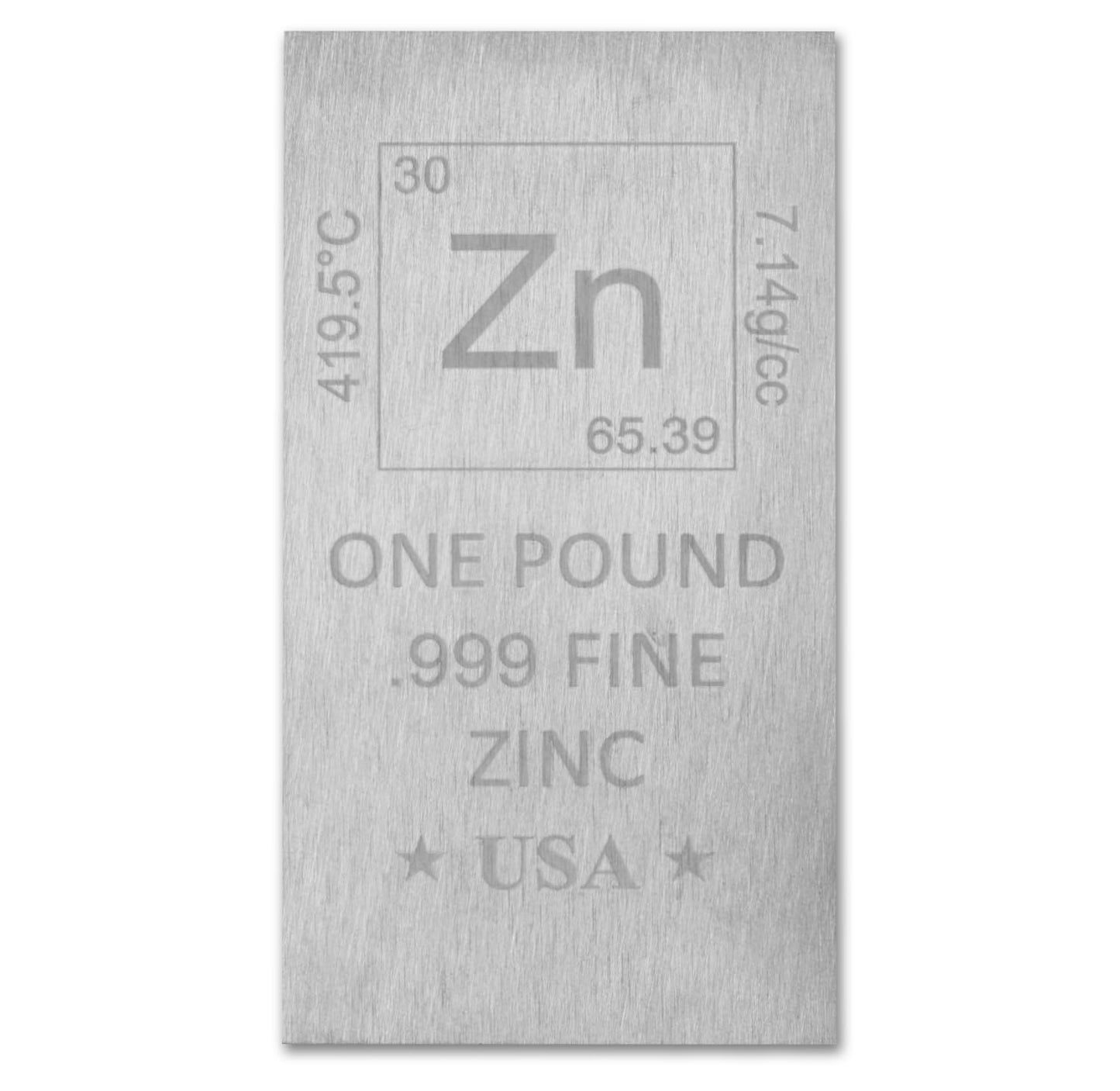 1 Pound Copper Bar Ingot Paperweight - 999 Pure Chemistry Element Design with Certificate of Authenticity by Mint State Gold