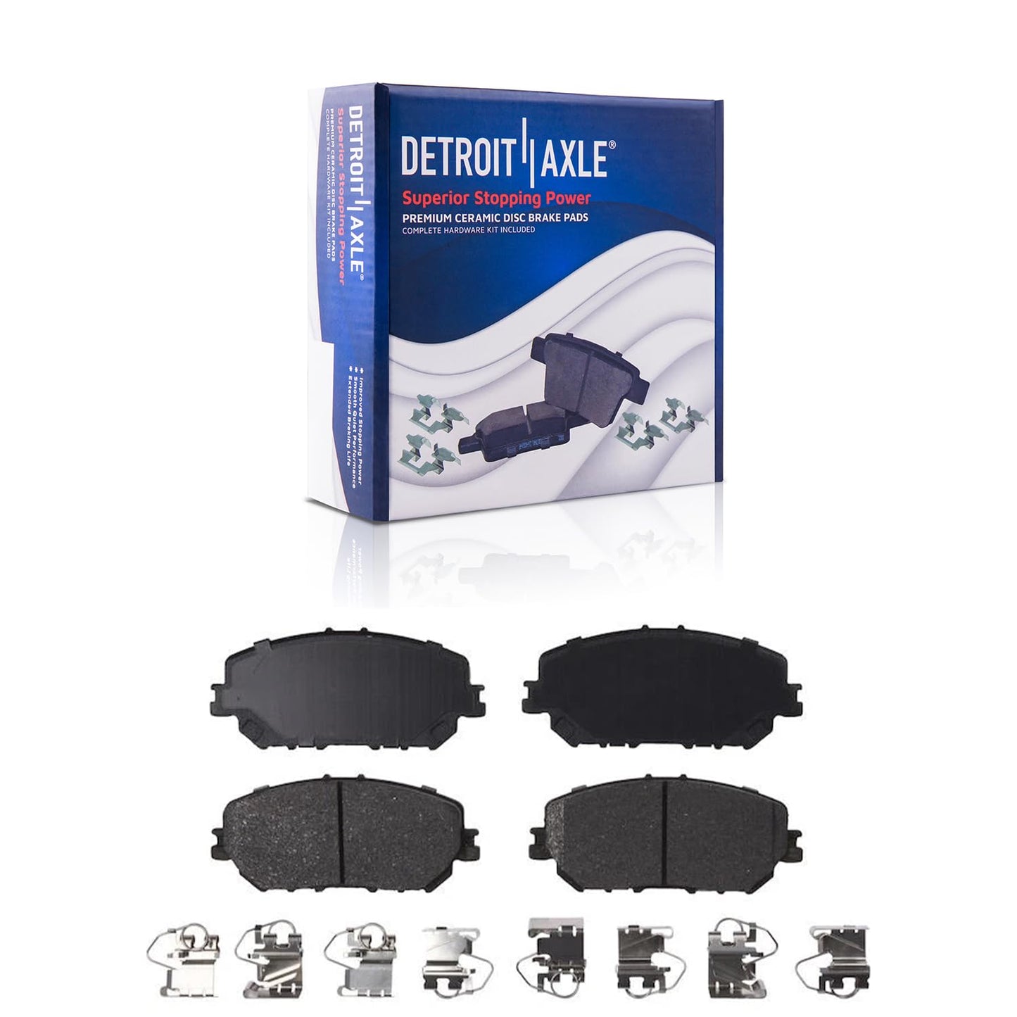 Detroit Axle - Front Brake Kit for Chrysler 300 Dodge Challenger Charger Magnum Replacement Disc Brakes Rotors and Ceramic Brake Pads : 12.6" inch Rotor