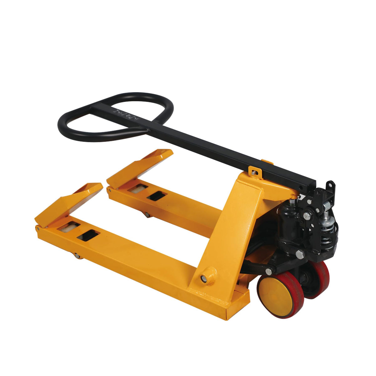 Tory Carrier Mini Pallet Jack Trucks, 2200 lbs Capacity 31.5" x 15" Forks, Small Size Narrow Manual Pallet Lift, Foldable Forks and Handle, Orange