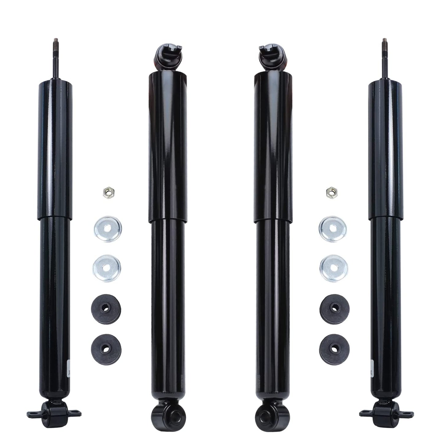Detroit Axle - Rear Shock Absorbers for 2007-2024 Chevrolet Silverado 1500 | GMC Sierra 1500, 2pc Rear Shock Absorbers Assembly Pair Replacement