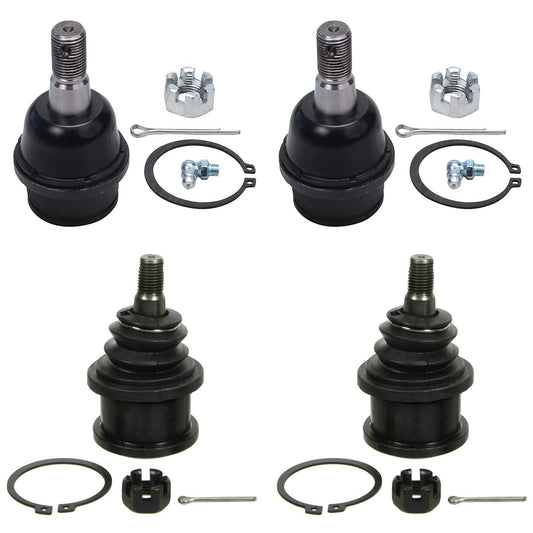 Detroit Axle - 4WD Front 4pc Ball Joints for Ford F-250 F-350 F-450 F-550 Excursion, 4 Upper & Lower Ball Joints Replacement