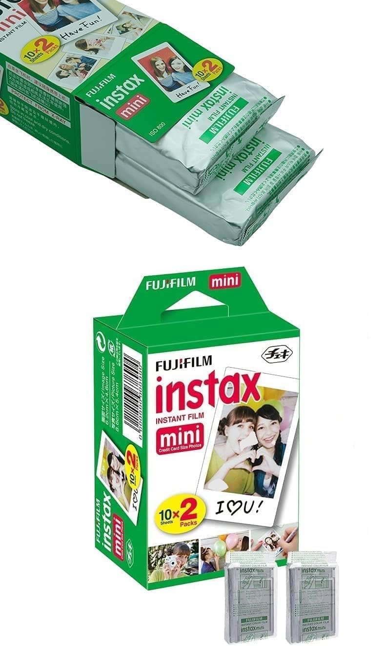 Fujifilm 16437396 Instax Mini Twin Pack Picture Format Instant Daylight Film Pack of 3 (60 Shots)