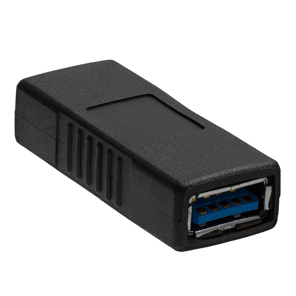Cmple - 90 Degree USB 3.0 Male to Female Adapter Up Right Angle USB A Plug to Jack Connector Converter Extender for PC Laptop Hard Drive Keyboard Mouse Charger - 10 Pack