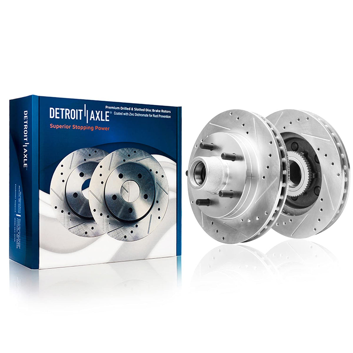 Detroit Axle - Front Brake Rotors for Chevrolet GMC Silverado Sierra