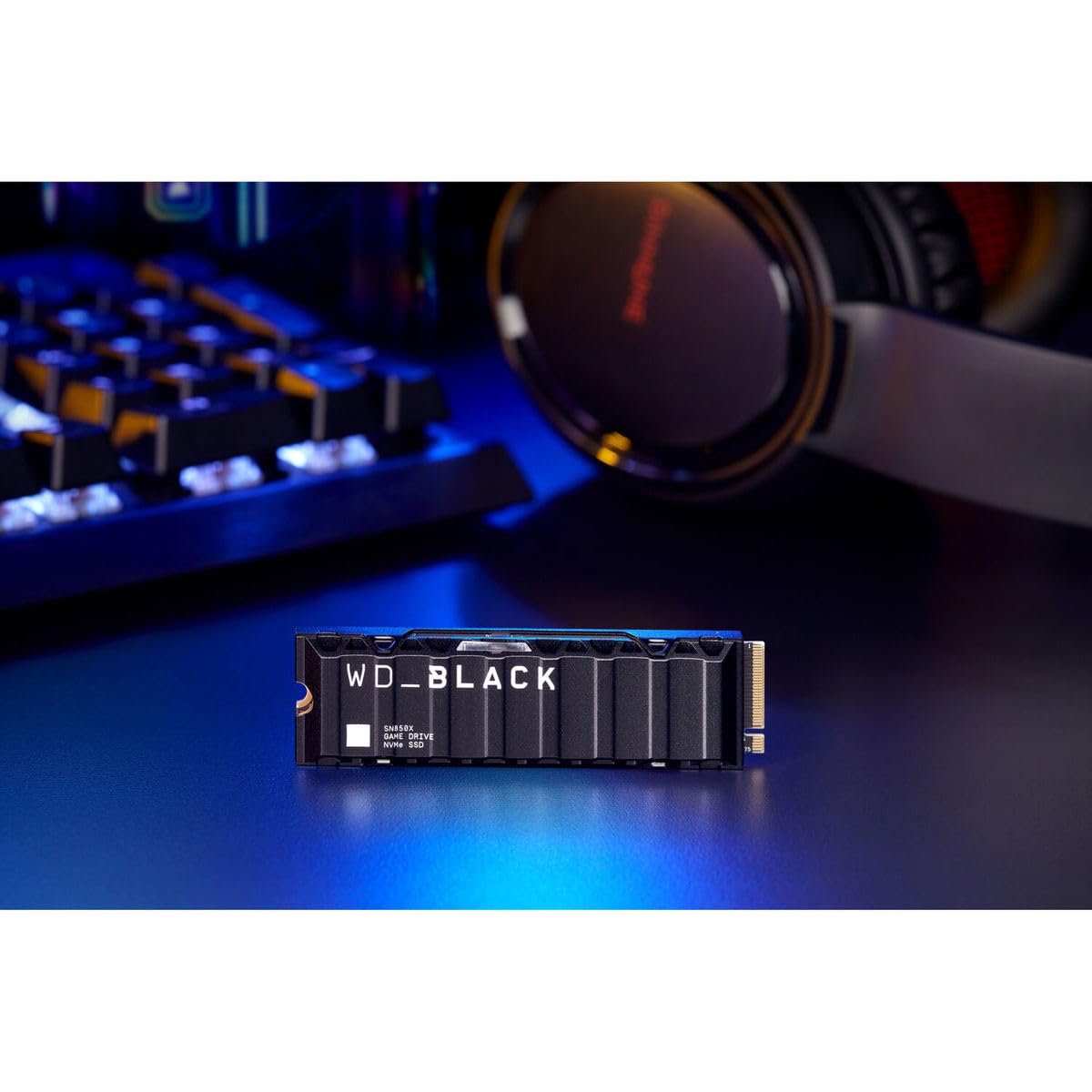 WD_BLACK SN850X 4TB NVMe SSD - M.2 2280, Up to 7,300 MB/s Read speeds, Up to 6,300 MB/s write speeds, Gaming Expansion, High Performance Internal Solid State Drive - WDS400T2X0E