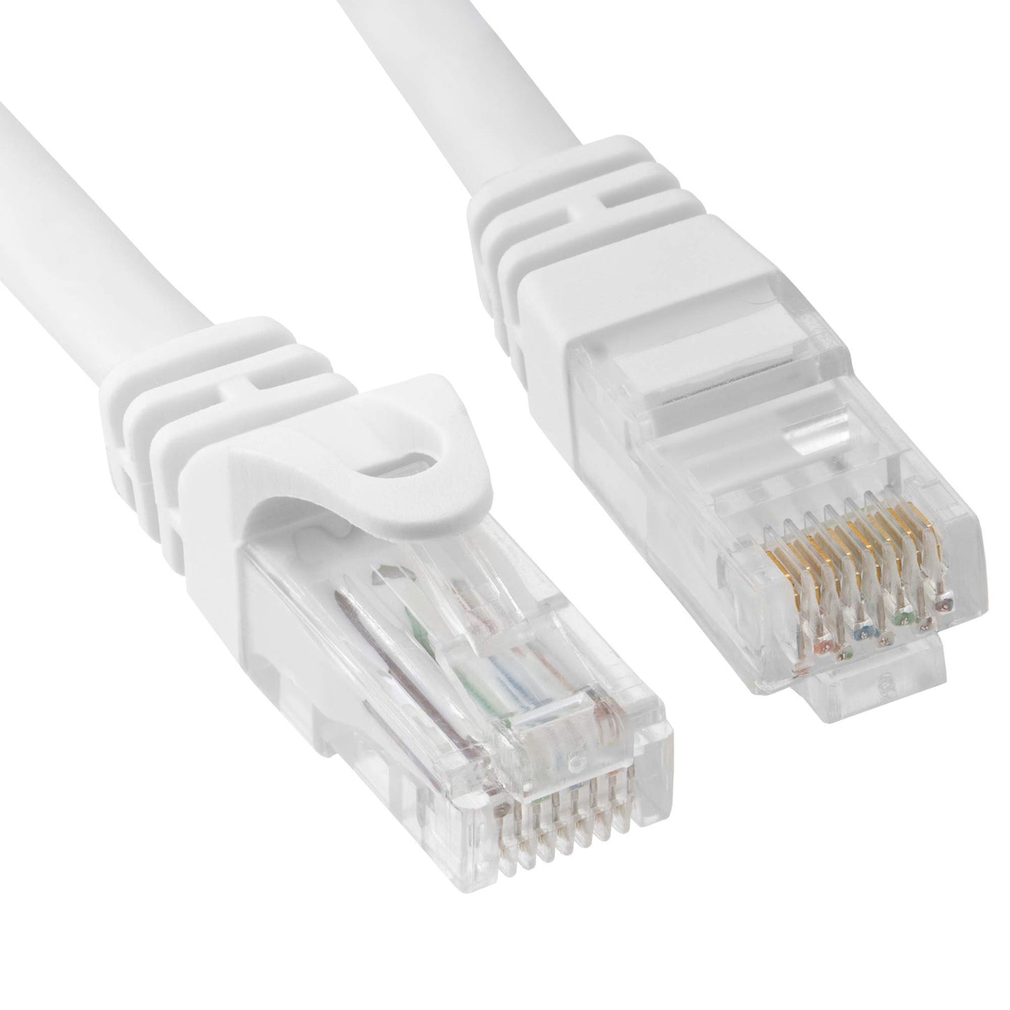Cmple - RJ45 Cat-6 Ethernet Patch Internet Cable, High Speed Cat6 Network Cable 10 Gigabit, Cat 6 Ethernet LAN Cord with Gold Plated RJ45 Connectors - 5 Feet Yellow