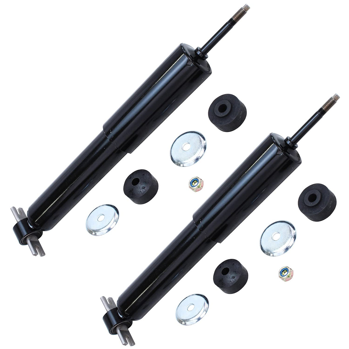 Detroit Axle - Rear Shock Absorbers for 2007-2024 Chevrolet Silverado 1500 | GMC Sierra 1500, 2pc Rear Shock Absorbers Assembly Pair Replacement