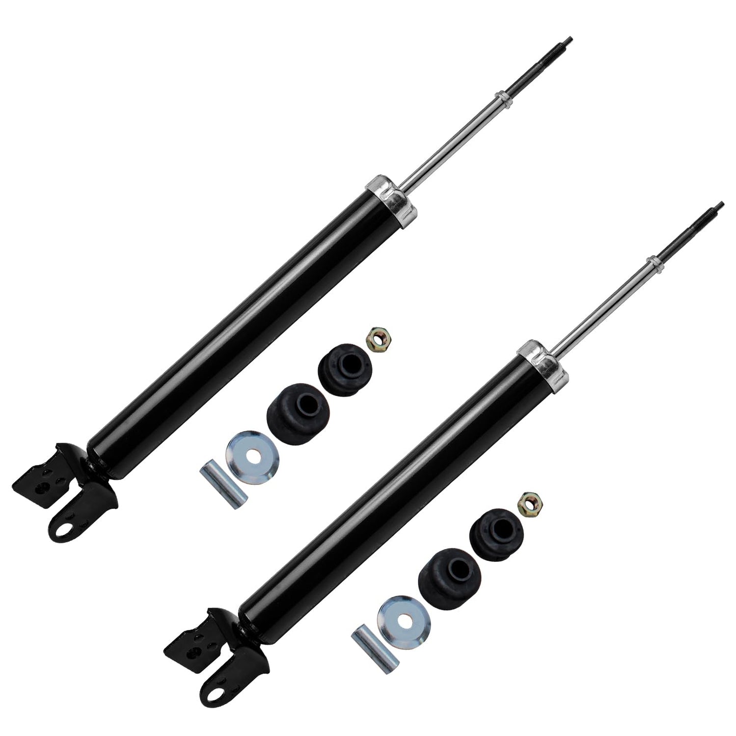Detroit Axle - Rear Shock Absorbers for 2007-2024 Chevrolet Silverado 1500 | GMC Sierra 1500, 2pc Rear Shock Absorbers Assembly Pair Replacement
