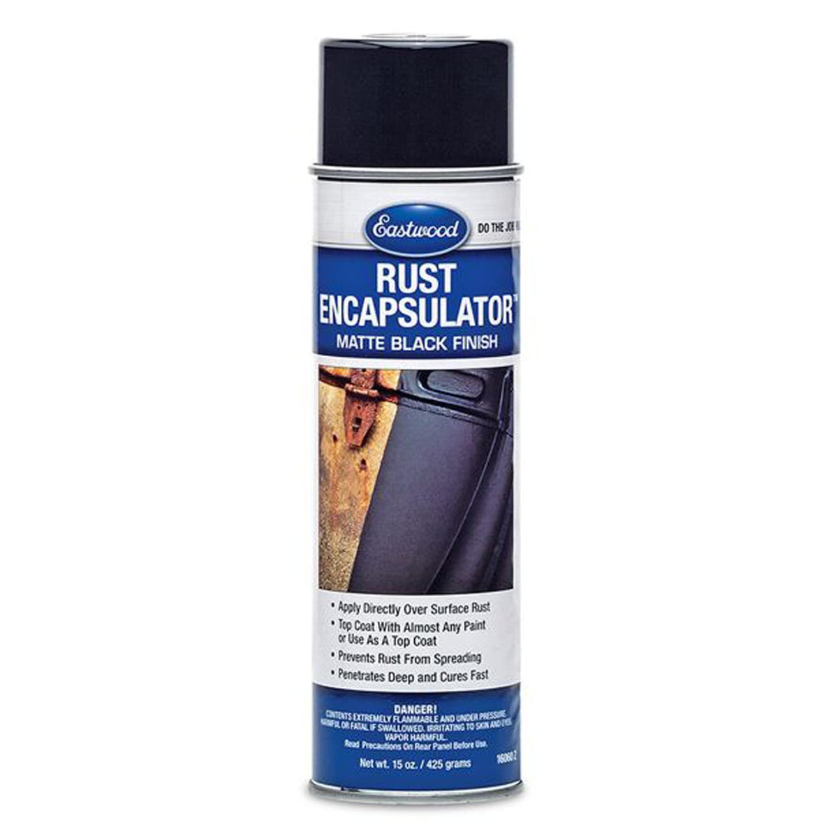 Eastwood Rust Encapsulator Aerosol | Quick Drying with UV Resistance and Heat Resistance up to 400 Degrees Fahrenheit | 15 Oz, Black | 2 Pack