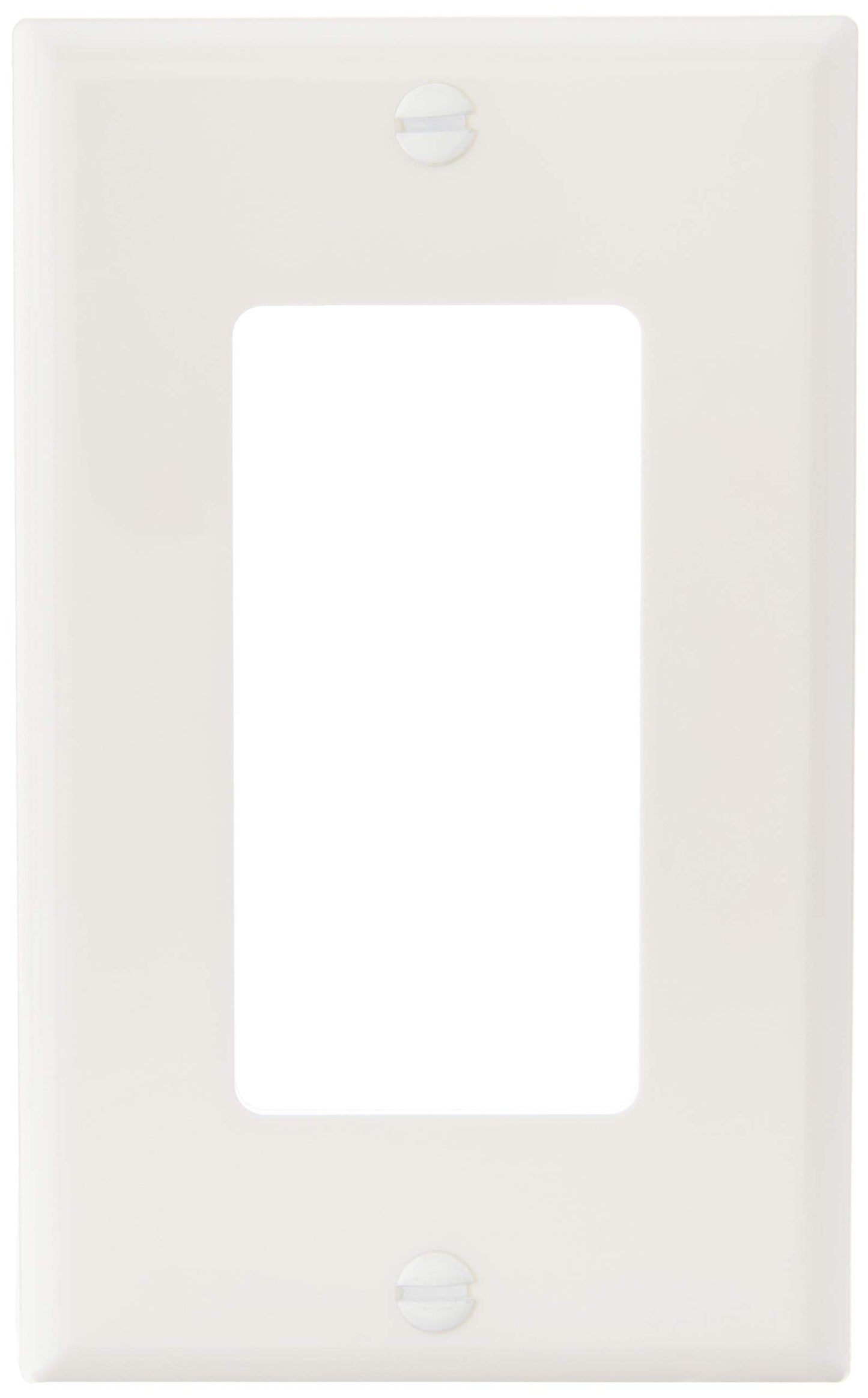 Leviton 1-Gang Decora/GFCI Device Wallplate, Standard Size, Thermoplastic Nylon, Device Mount, 80401-NGY, Gray