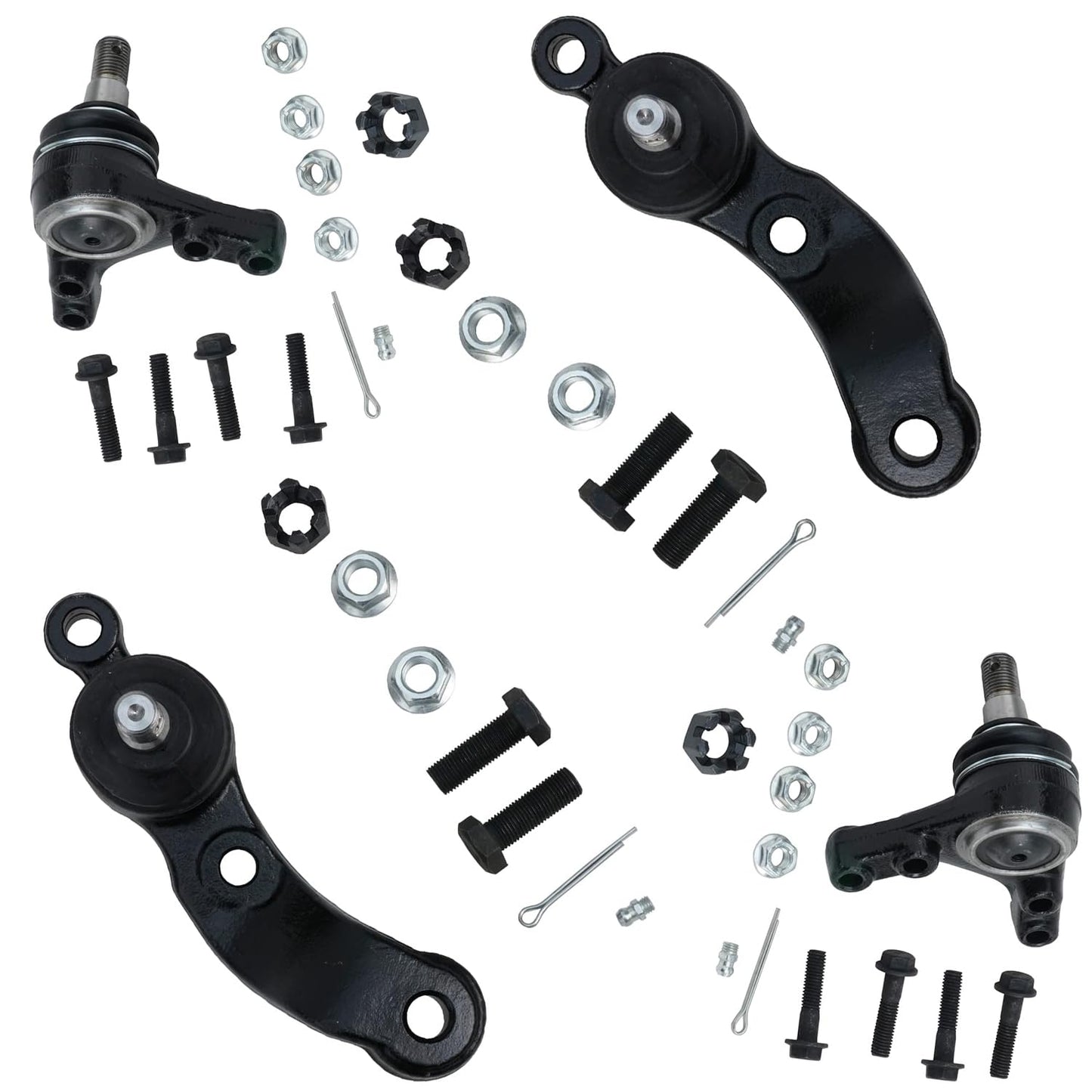 Detroit Axle - 4WD Front 4pc Ball Joints for Ford F-250 F-350 F-450 F-550 Excursion, 4 Upper & Lower Ball Joints Replacement