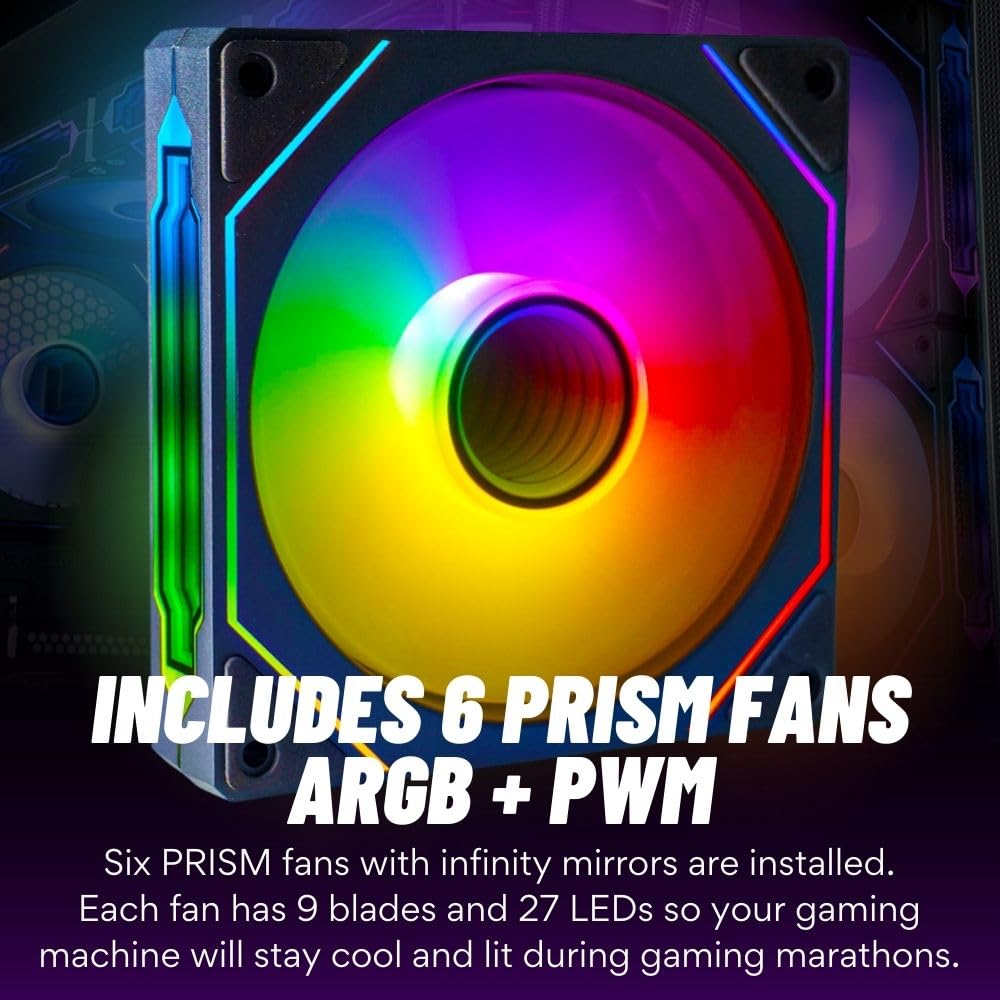 Stratos Micro RTX 5060 TI 8GB, 20-Core Intel Ultra 7 265KF, 32GB DDR5 RAM, 1TB NVMe SSD, Gaming Desktop PC w/Windows 11 Pro, 3-Year Warranty, RGB Keyboard+Mouse, Internal Wi-Fi 6E, 3X DP & HDMI