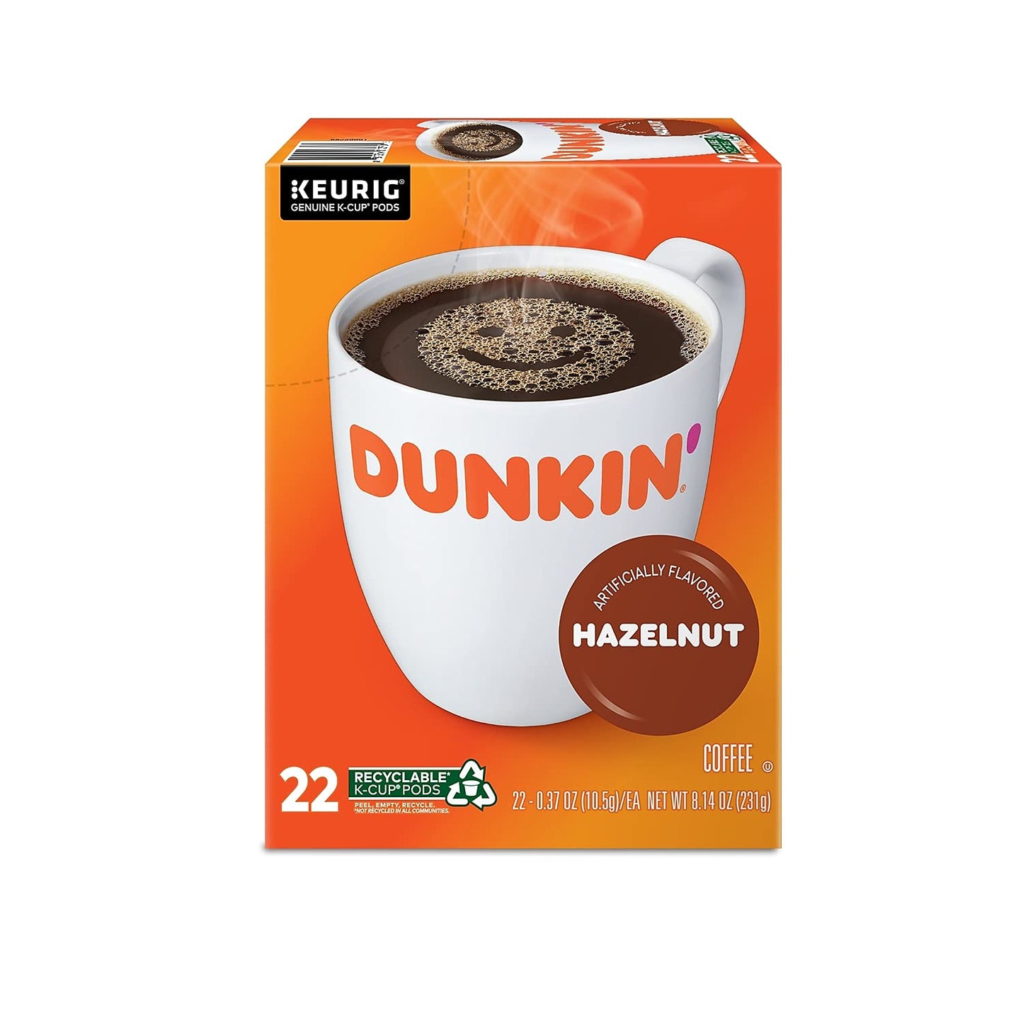 Dunkin' Donuts 2091512 Original Blend Coffee K-Cup Pods Medium Roast 44/Box (006933)