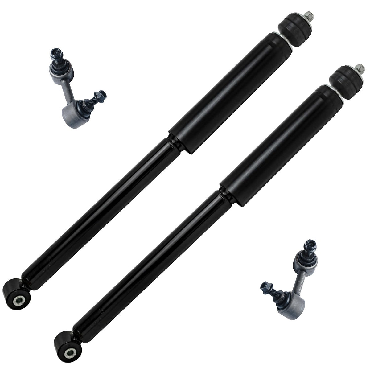 Detroit Axle - Rear Shock Absorbers for 2007-2024 Chevrolet Silverado 1500 | GMC Sierra 1500, 2pc Rear Shock Absorbers Assembly Pair Replacement