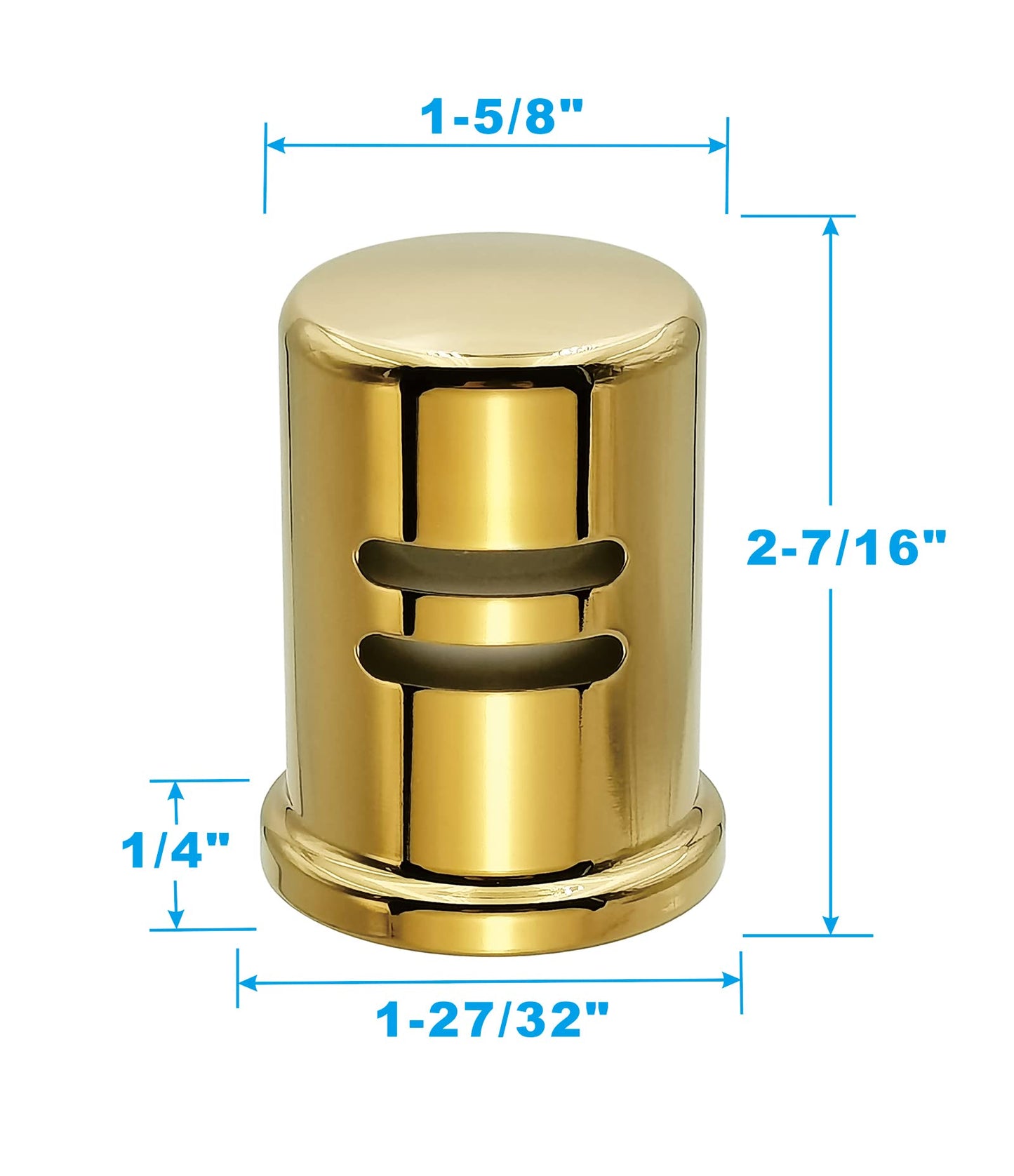 Dishwasher Air Gap Cover Black only, Skirted, Replacement Black air gap dishwasher,Solid Brass,Matte Black Finish