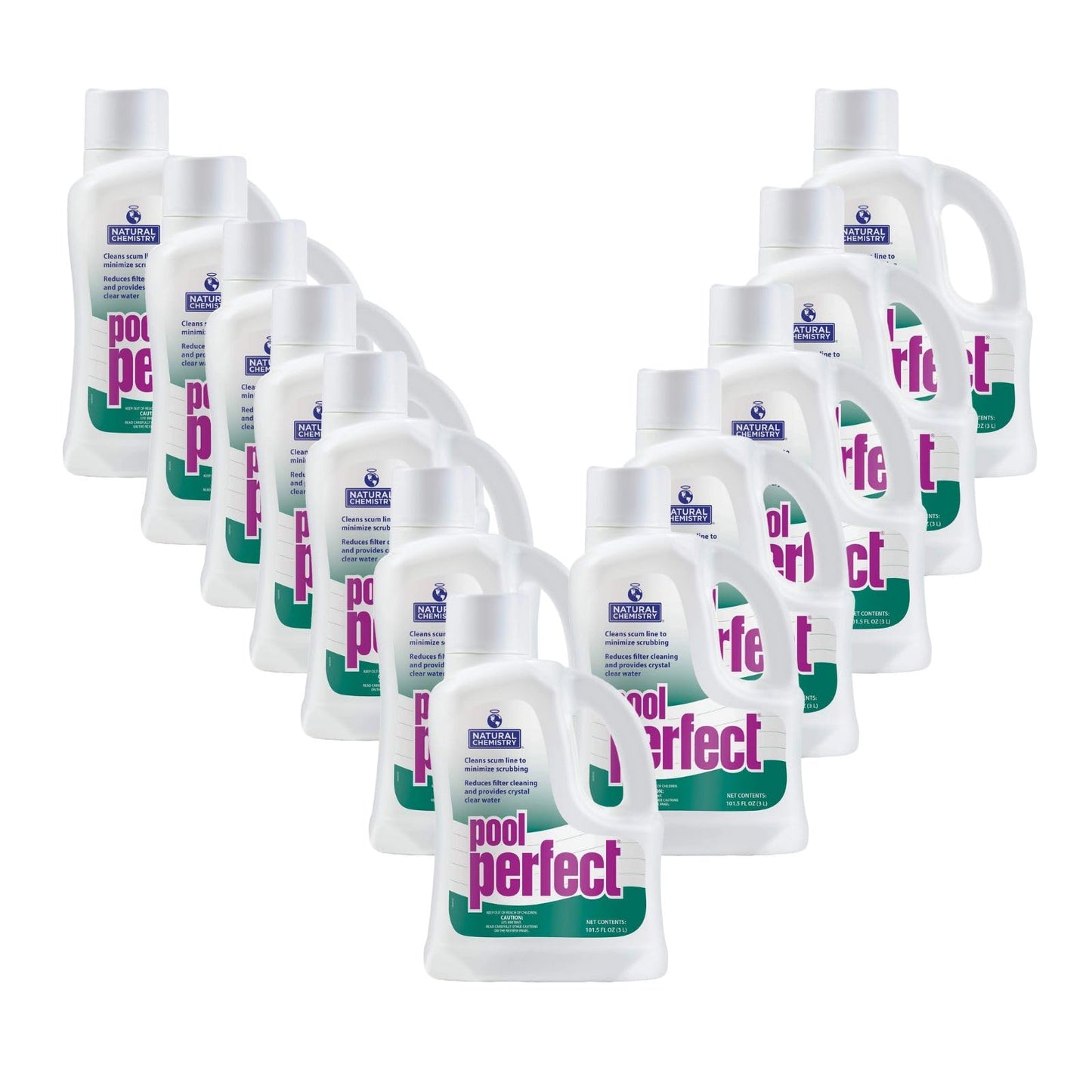 Natural Chemistry Pool Perfect, 3 Liter, Single Pack | Reduce Scum Lines and Filters Cleanings, Ensures Crystal Clear Water, Compatible with All Sanitizing Systems