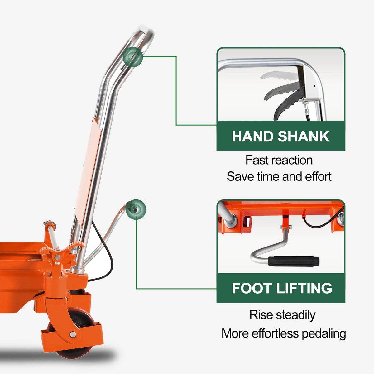 Tory Carrier Double Scissor Lift Table 330 Lbs Capacity