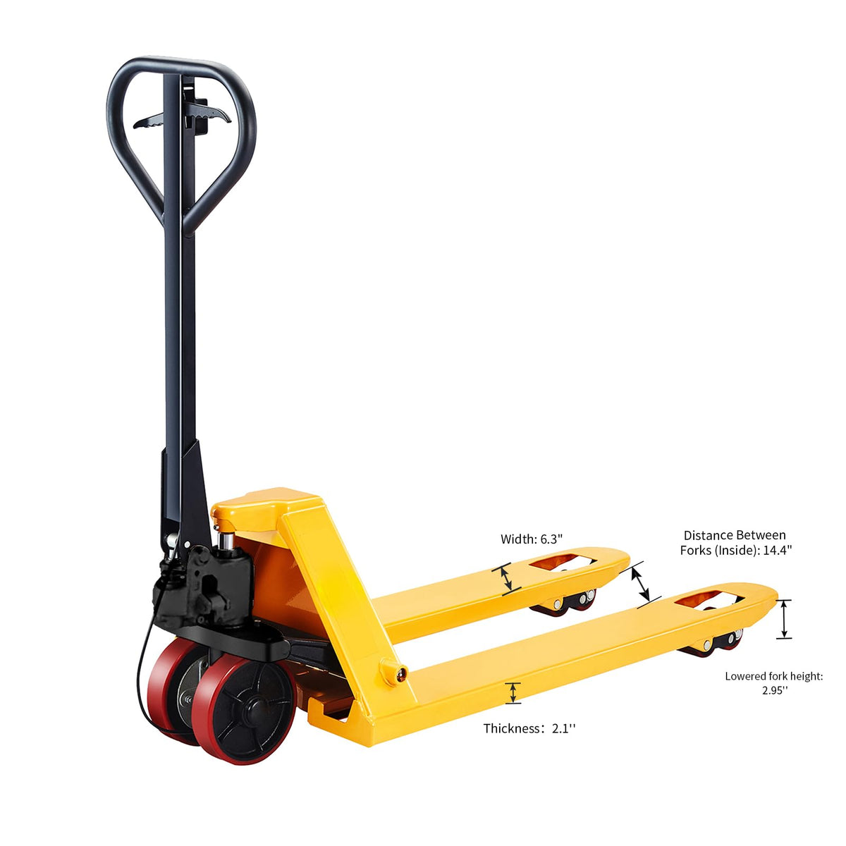 Tory Carrier Pallet Jack 11000lbs Capacity, Heavy Duty Manual Pallet Truck 48" x 27" Forks