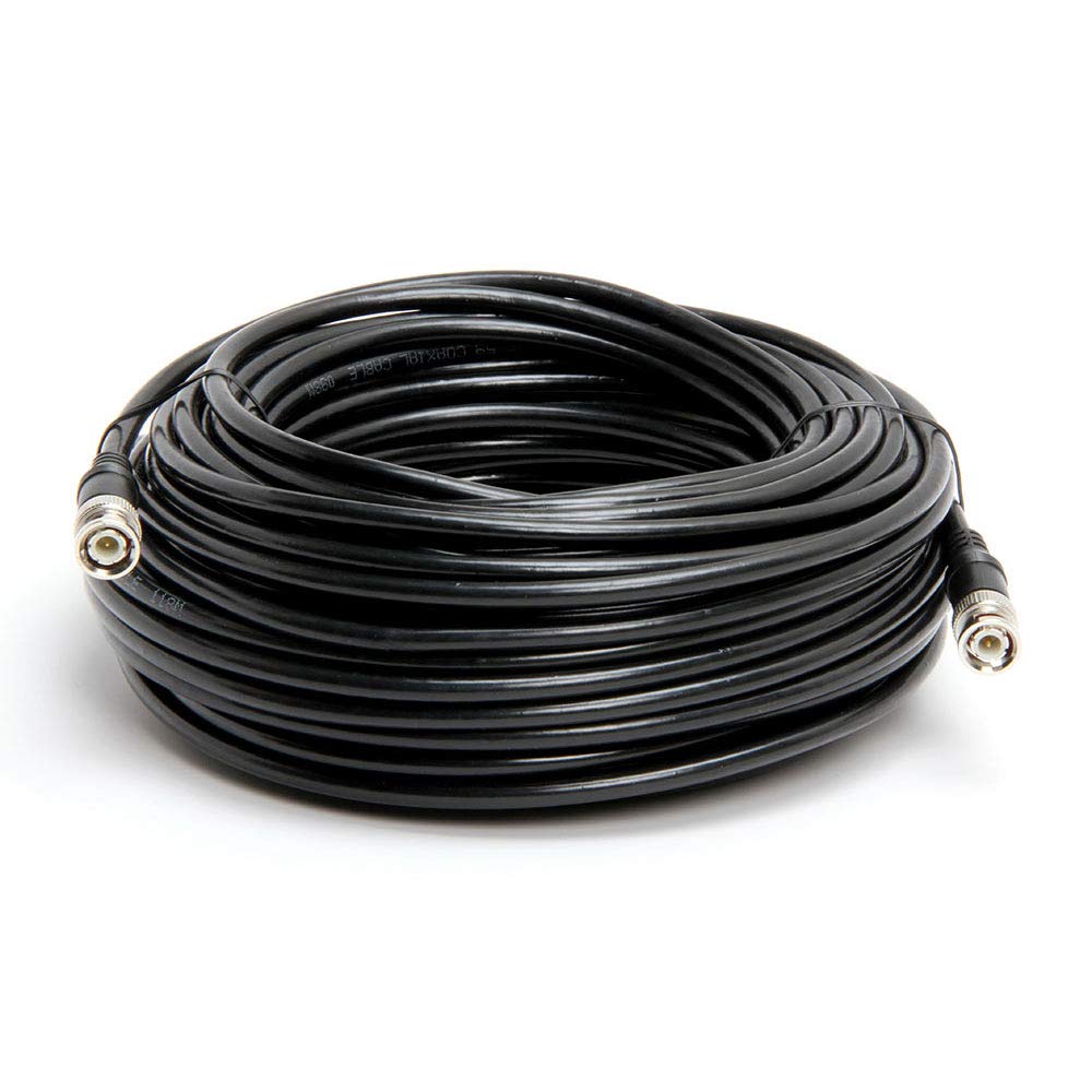 Cmple - BNC Cable 6ft RG59U 75 Ohm Coaxial Male to Male Video Cable SDI HD for CCTV Security Camera, DVR, Monitor, Surveillance System, Broadcast Video - Black
