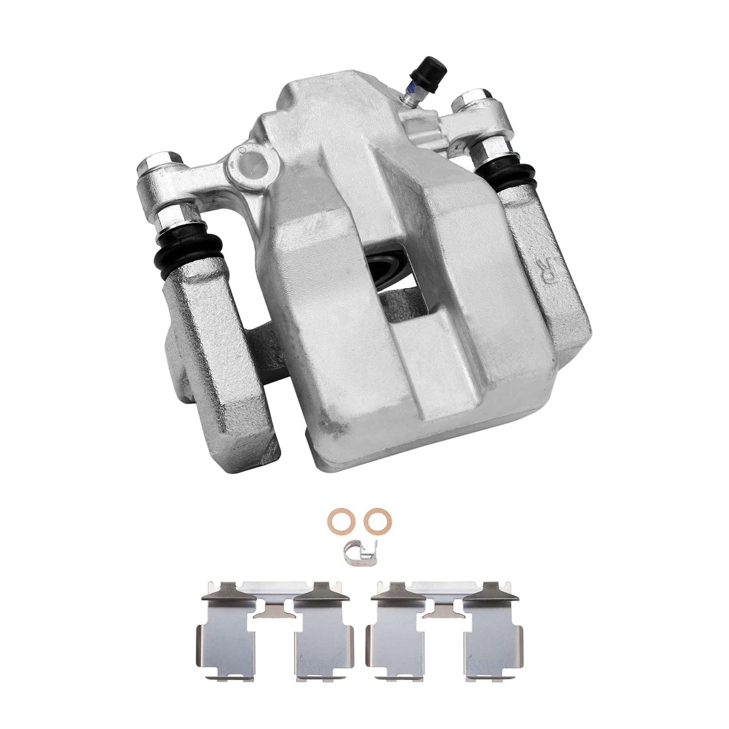 Detroit Axle - Front Brake Kit for 2003-2010 Honda Accord Disc Brake Rotors Ceramic Brakes Pads w/Hardware 2004 2005 2006 2007 2008 2009 Replacement [11.10 inch Rotors]