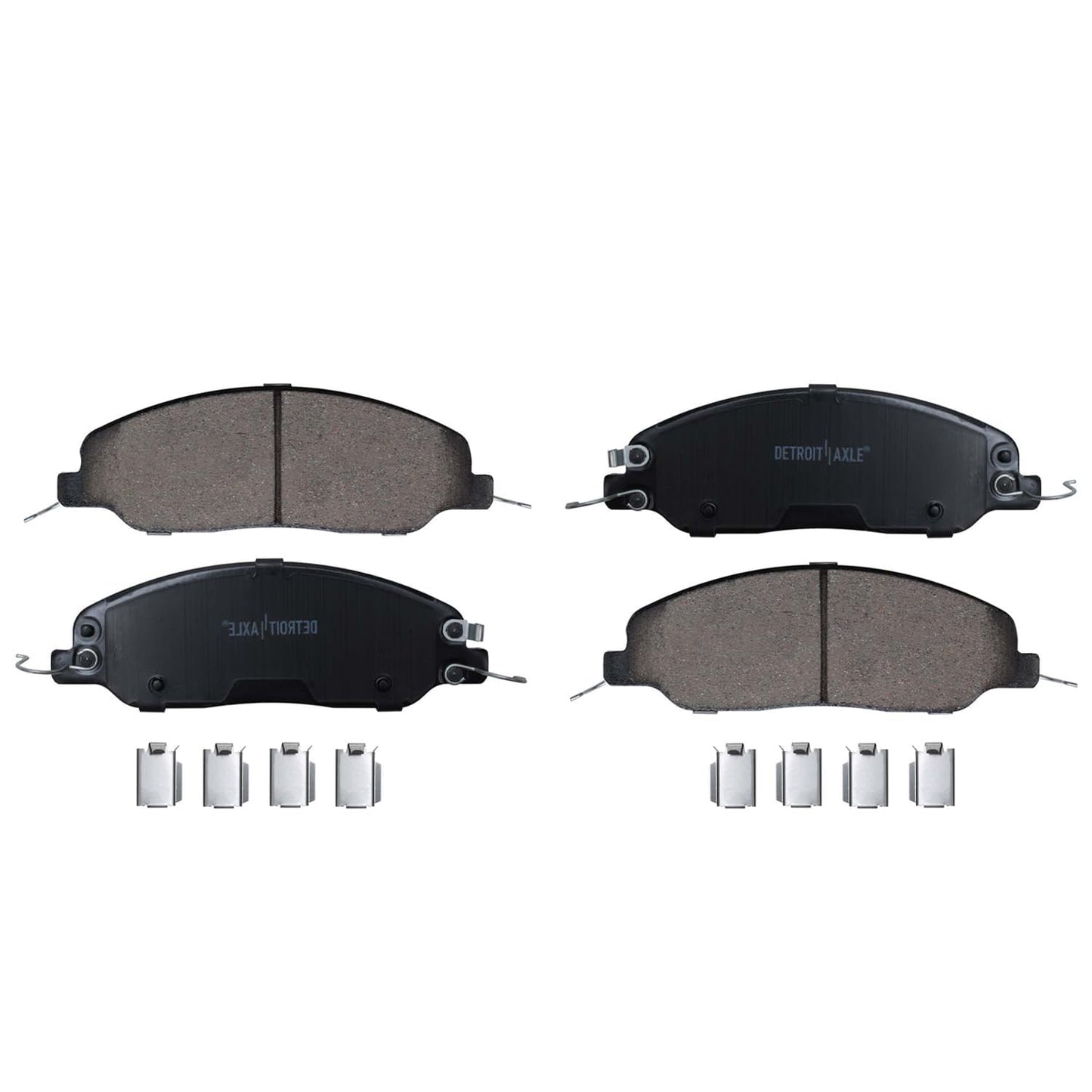 Detroit Axle - Brake Kit for Nissan Pathfinder Murano INFINITI QX60 X35, Disc Rotors Ceramic Pads 2013-2021 Replacement: 12.60" Front and 12.13" Rear Rotor