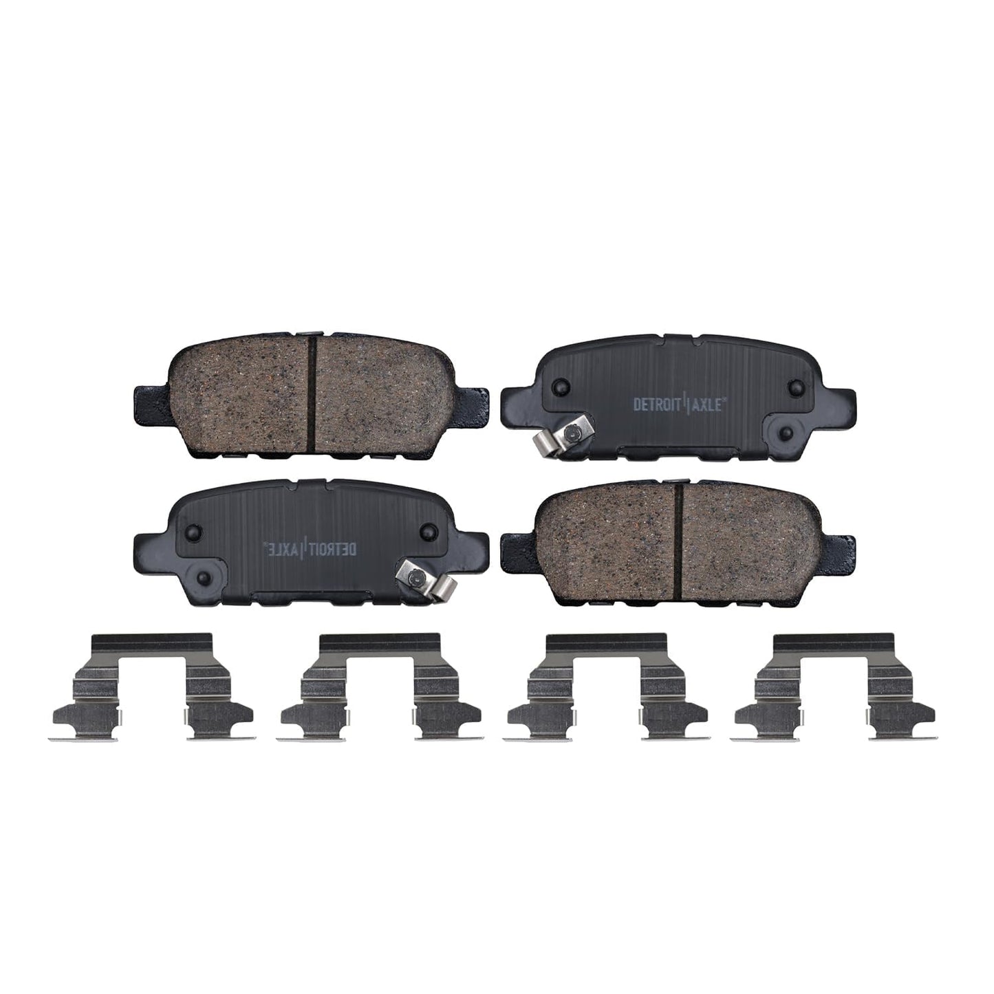 Detroit Axle - Brake Kit for 2012-2020 Ford F-150 Drilled & Slotted Brake Rotors and Ceramic Brakes Pads 2013 2014 2015 2016 2017 2018 2019 Front and Rear Replacement