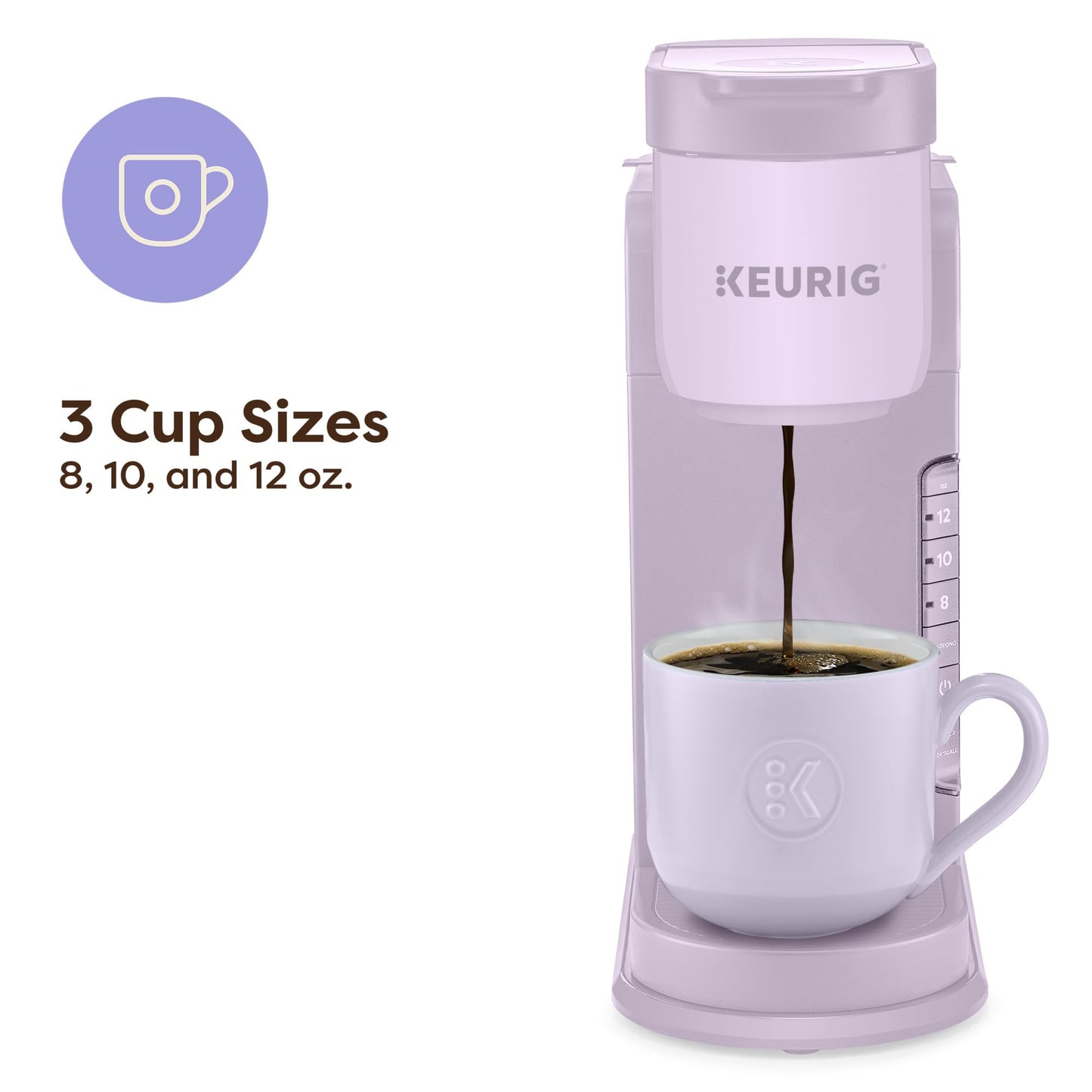 Keurig K-Express Single Serve K-Cup Pod Coffee Maker, 3 Brew Sizes, Strong Button Feature, 42oz Removable Reservoir, Mint