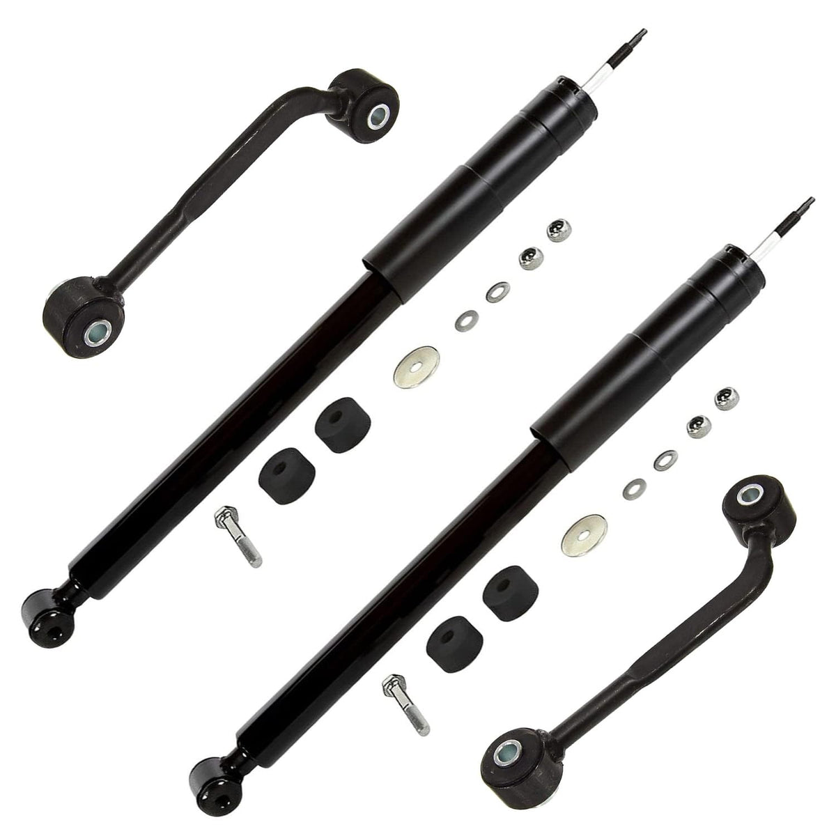 Detroit Axle - Rear Shock Absorbers for 2007-2024 Chevrolet Silverado 1500 | GMC Sierra 1500, 2pc Rear Shock Absorbers Assembly Pair Replacement
