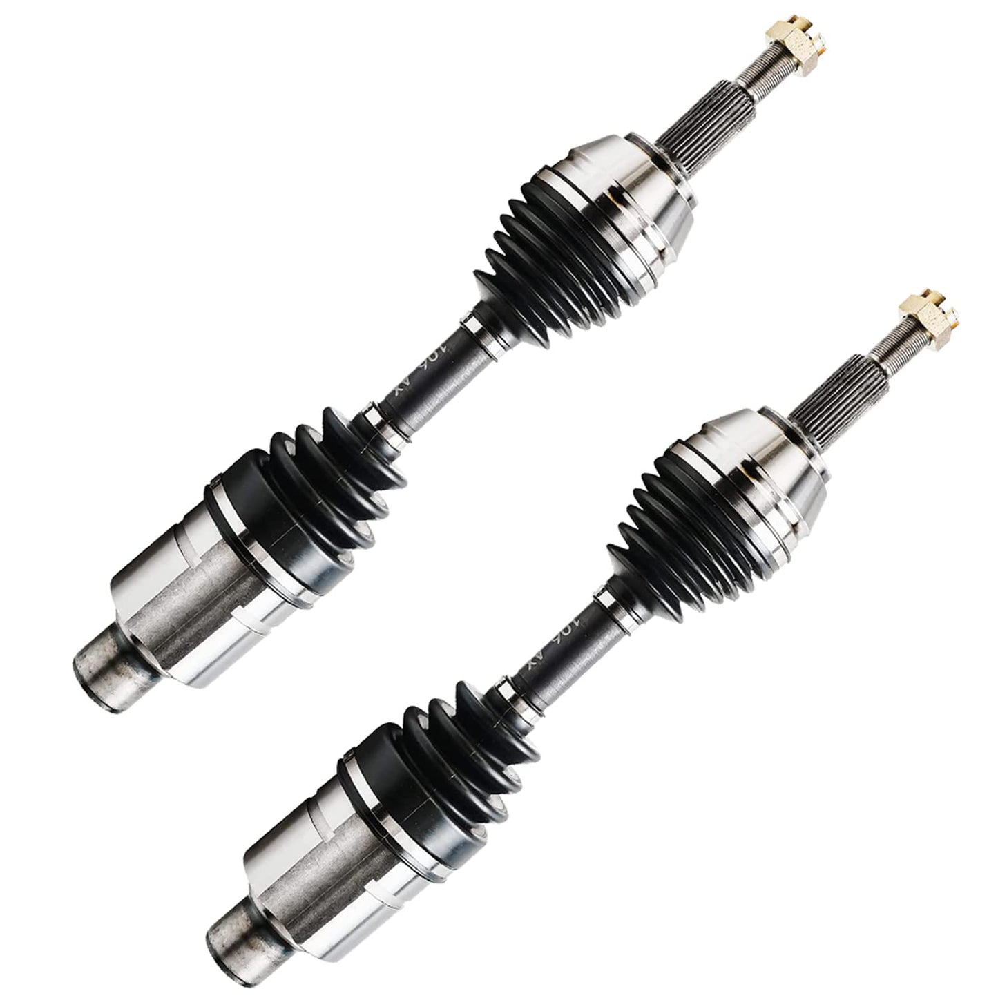 Detroit Axle - 4WD 2 Front CV Axle Shafts for 2007-2020 Chevy Silverado 1500 GMC Sierra Suburban Yukon XL 1500 Tahoe Avalanche Escalade ESV EXT 6 Lugs CV Axle Shafts Assembly Pair Replacement