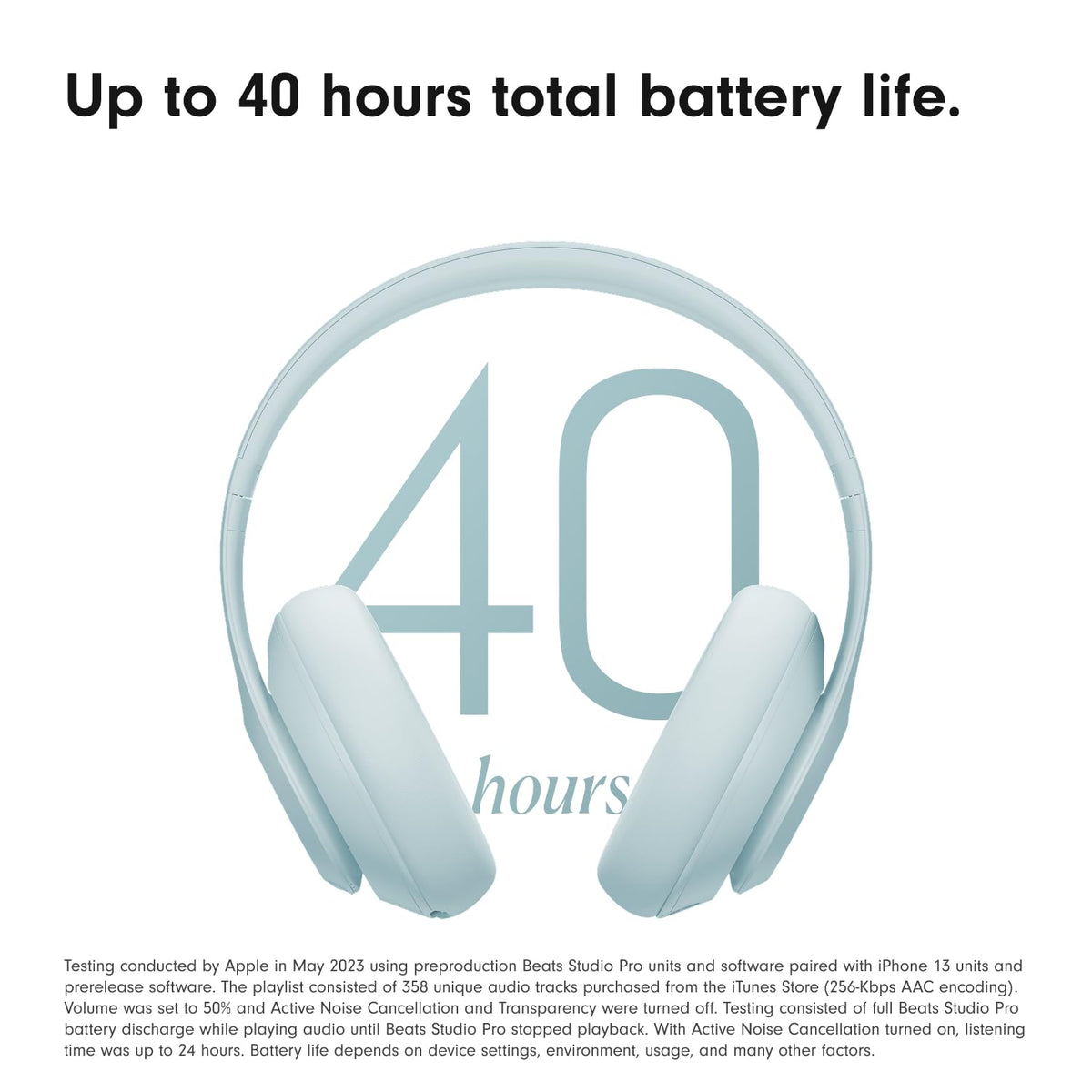 Beats Studio Pro Premium Wireless Over-Ear Headphones- Up to 40-Hour Battery Life, Active Noise Cancelling, Great for Travel & Commuting, USB-C Lossless Audio, Apple & Android Compatible -Black