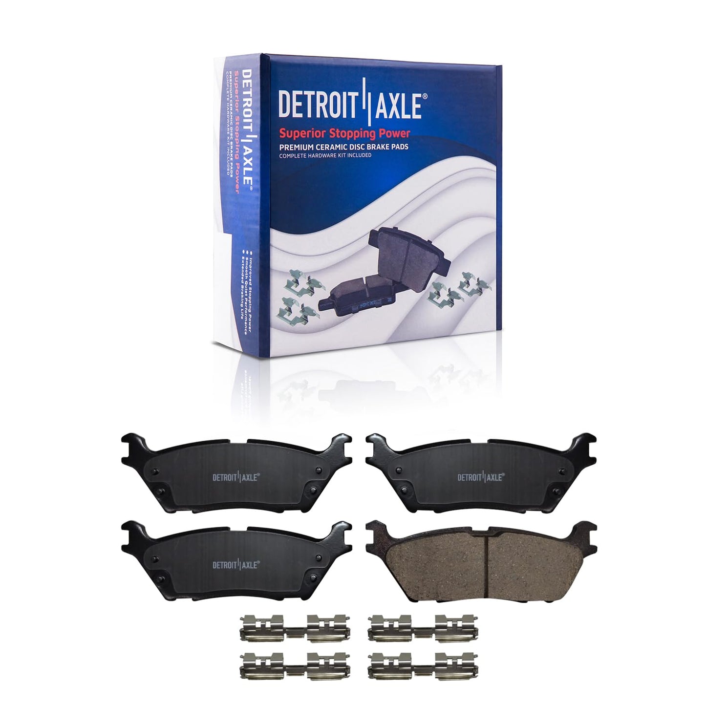 Detroit Axle - Kit de freno delantero para Chrysler 200 Sebring Dodge Avenger Caliber Jeep Compass Patriot Rotores de freno de cerámica Reemplazo de pastillas de freno : rotores delanteros de 11.57