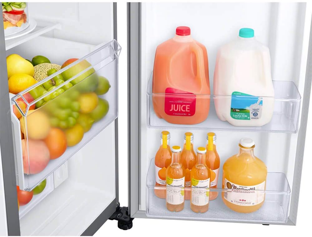 Samsung 27.4 cu. ft. Large Capacity Side-By-Side Refrigerator, Stainless Steel, RS27T5200SR/AA