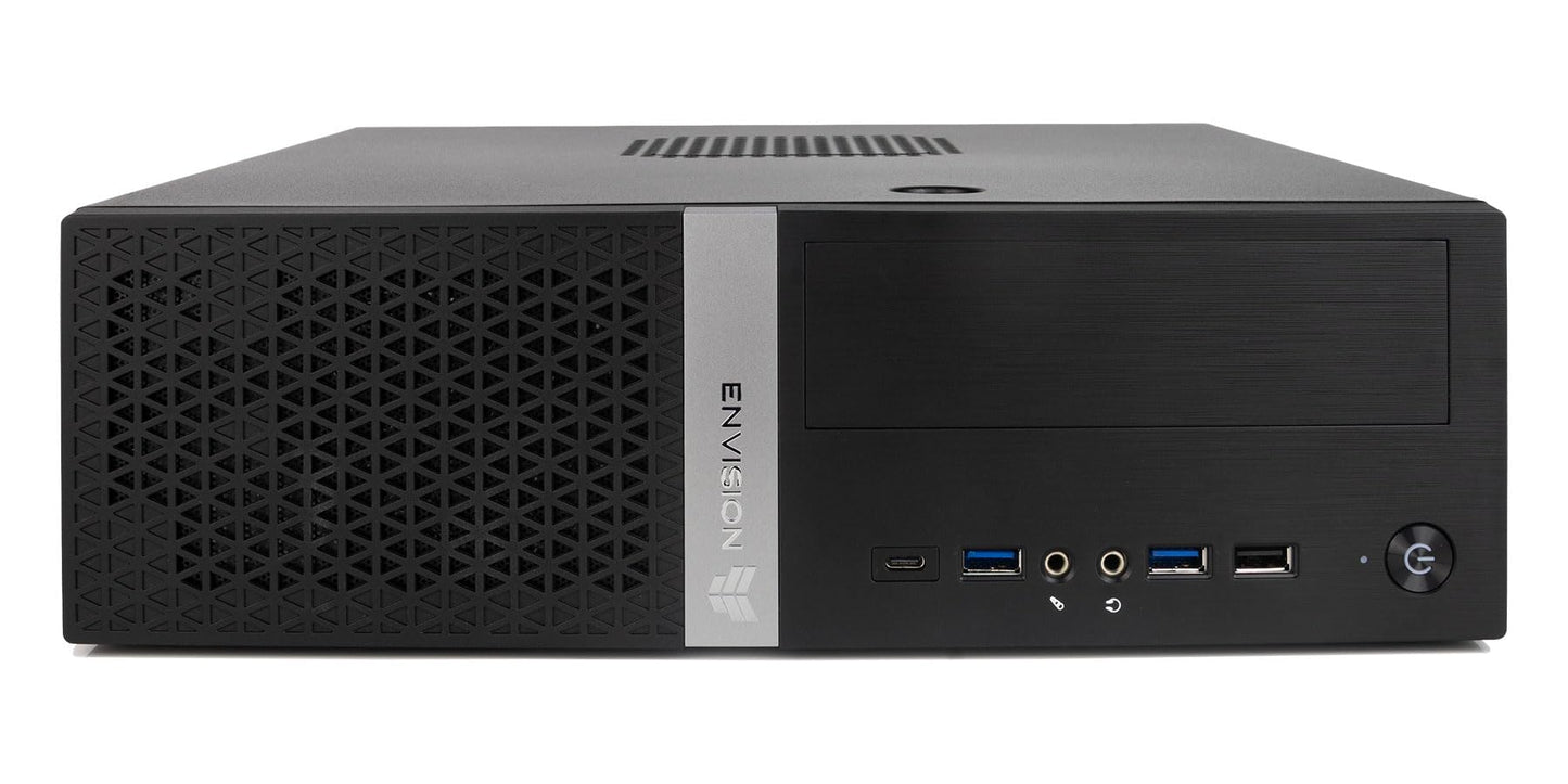 Envision S12 SFF Compact Workstation Desktop PC - Intel Ultra 5 225 (10-Core), 16GB RAM, 512GB NVMe SSD, WiFi, Arc Xe Graphics, Windows 11 Pro, Wired KB/M for Office, Business or Enterprise