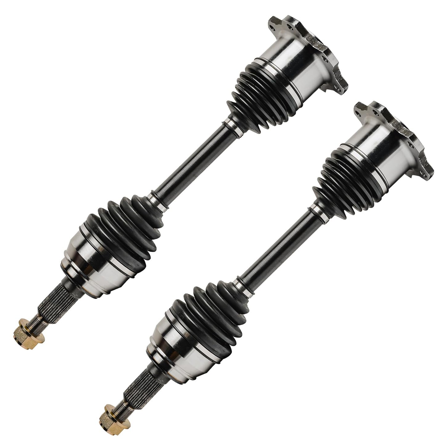 Detroit Axle - 4WD 2 Front CV Axle Shafts for 2007-2020 Chevy Silverado 1500 GMC Sierra Suburban Yukon XL 1500 Tahoe Avalanche Escalade ESV EXT 6 Lugs CV Axle Shafts Assembly Pair Replacement