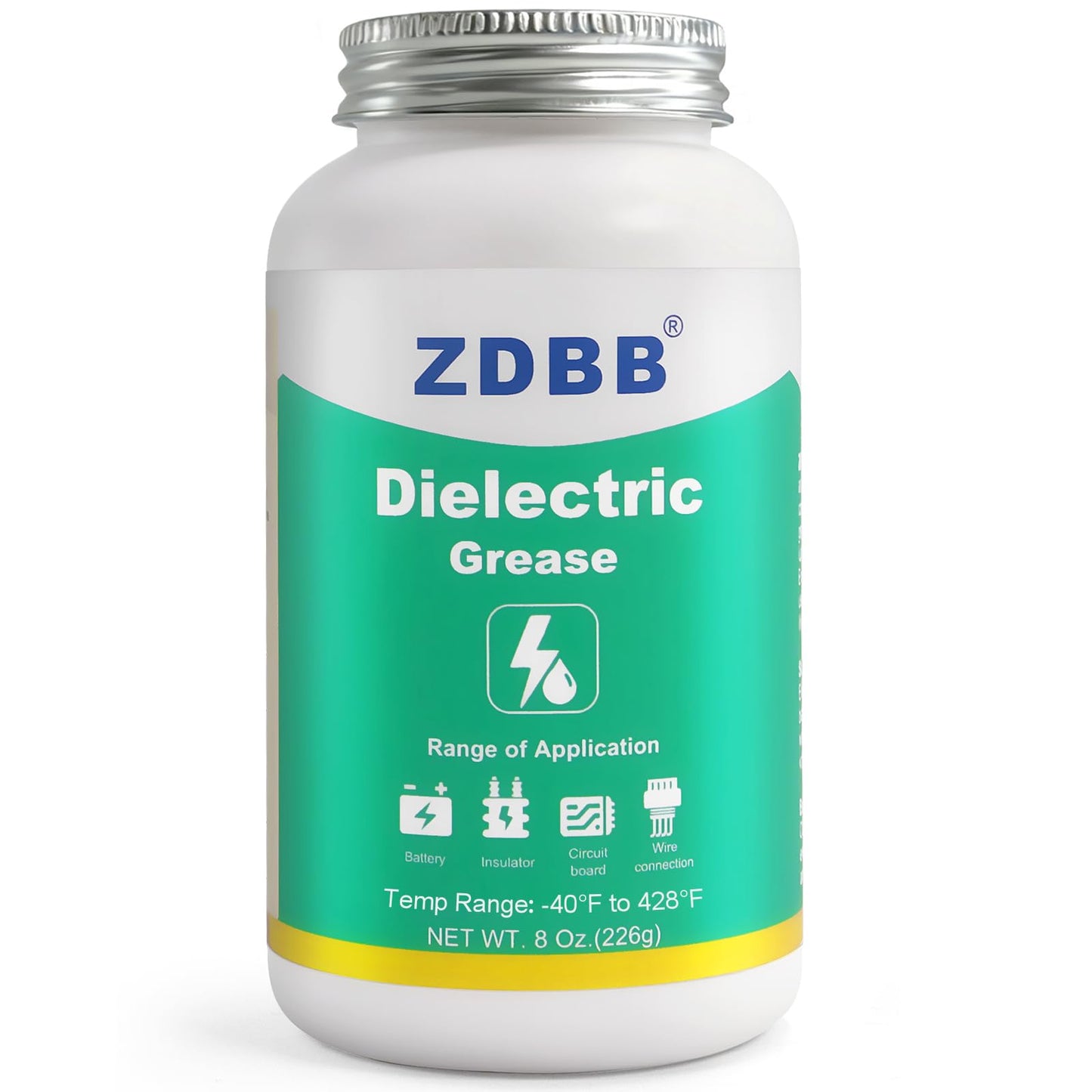 ZDBB Dielectric Grease for Electrical Connectors Automotive, Tune Up Dialectric Grease with a Brush, Electric Grasa Spark Plug, Battery Terminal, Marine Waterproof Heat-Resistant 1oz (1pcs)