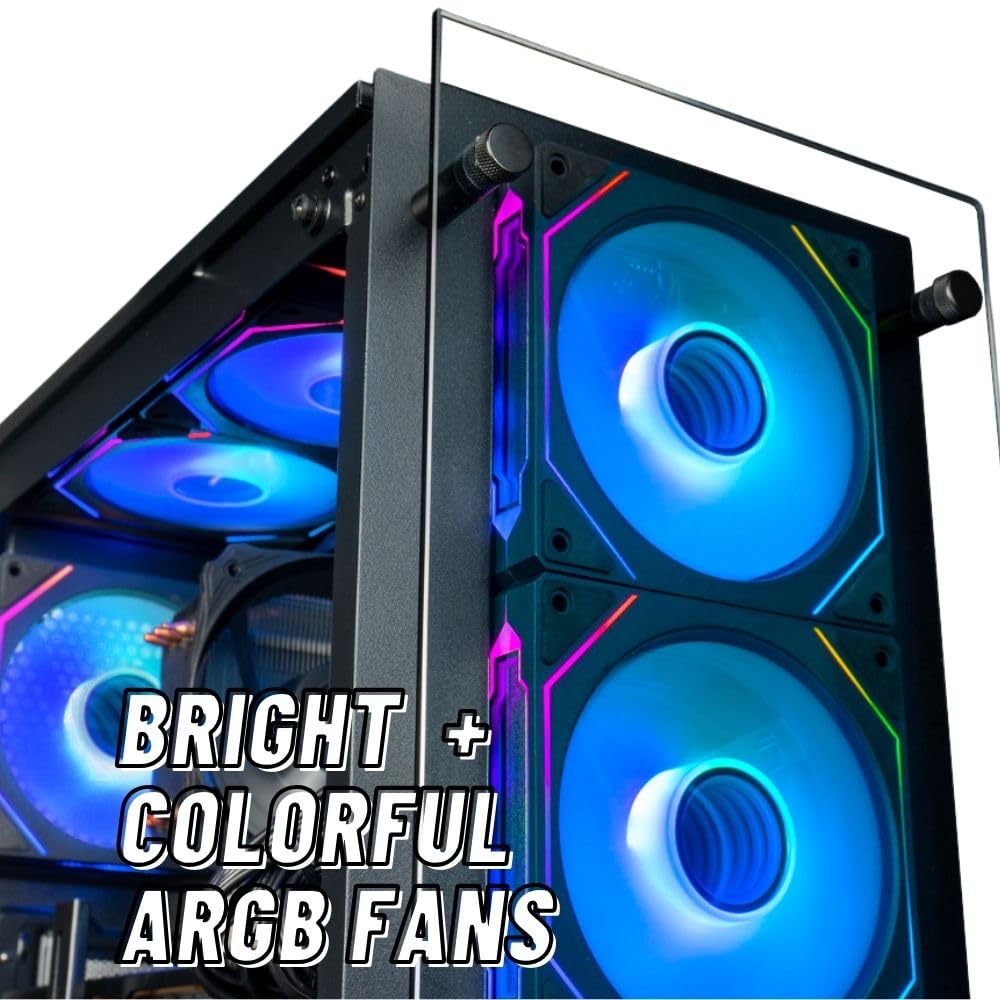 Stratos Micro RTX 5060 TI 8GB, 20-Core Intel Ultra 7 265KF, 32GB DDR5 RAM, 1TB NVMe SSD, Gaming Desktop PC w/Windows 11 Pro, 3-Year Warranty, RGB Keyboard+Mouse, Internal Wi-Fi 6E, 3X DP & HDMI