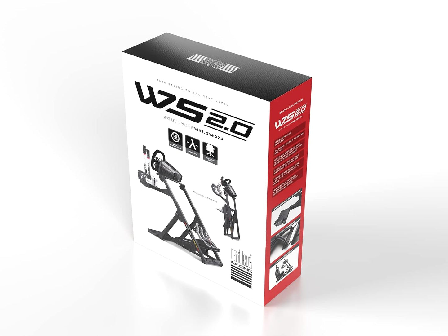Next Level Racing Wheel Stand 2.0. Steering wheel stand for Thrustmaster, Fanatec, moza Racing on PC and video game consoles. Upgradeable to full cockpit with GTSeat add-on (not included)