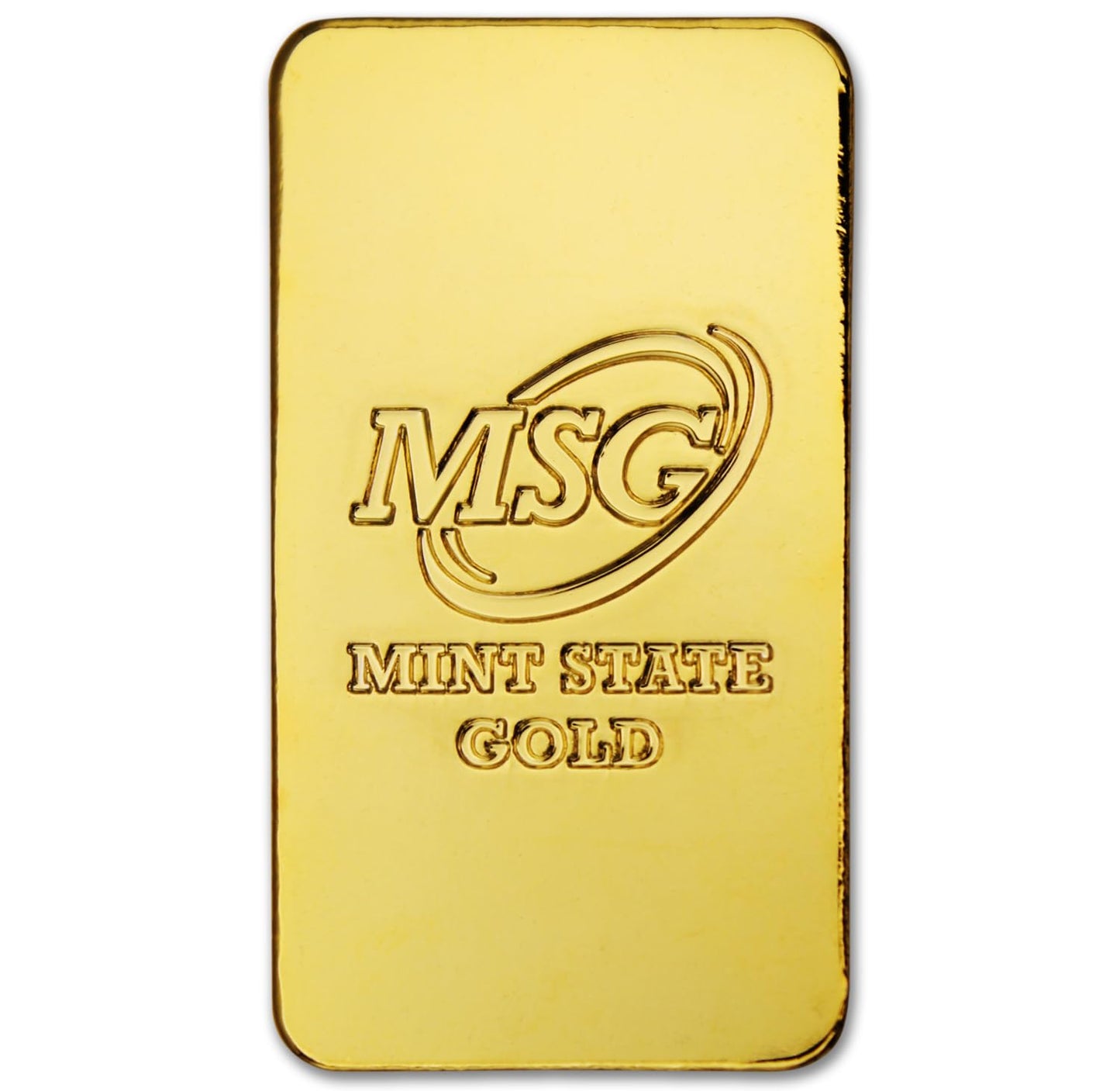 1 oz Silver Plated Bar (Flat Style) .999 Pure Paperweight - Element Design with Certificate of Authenticity