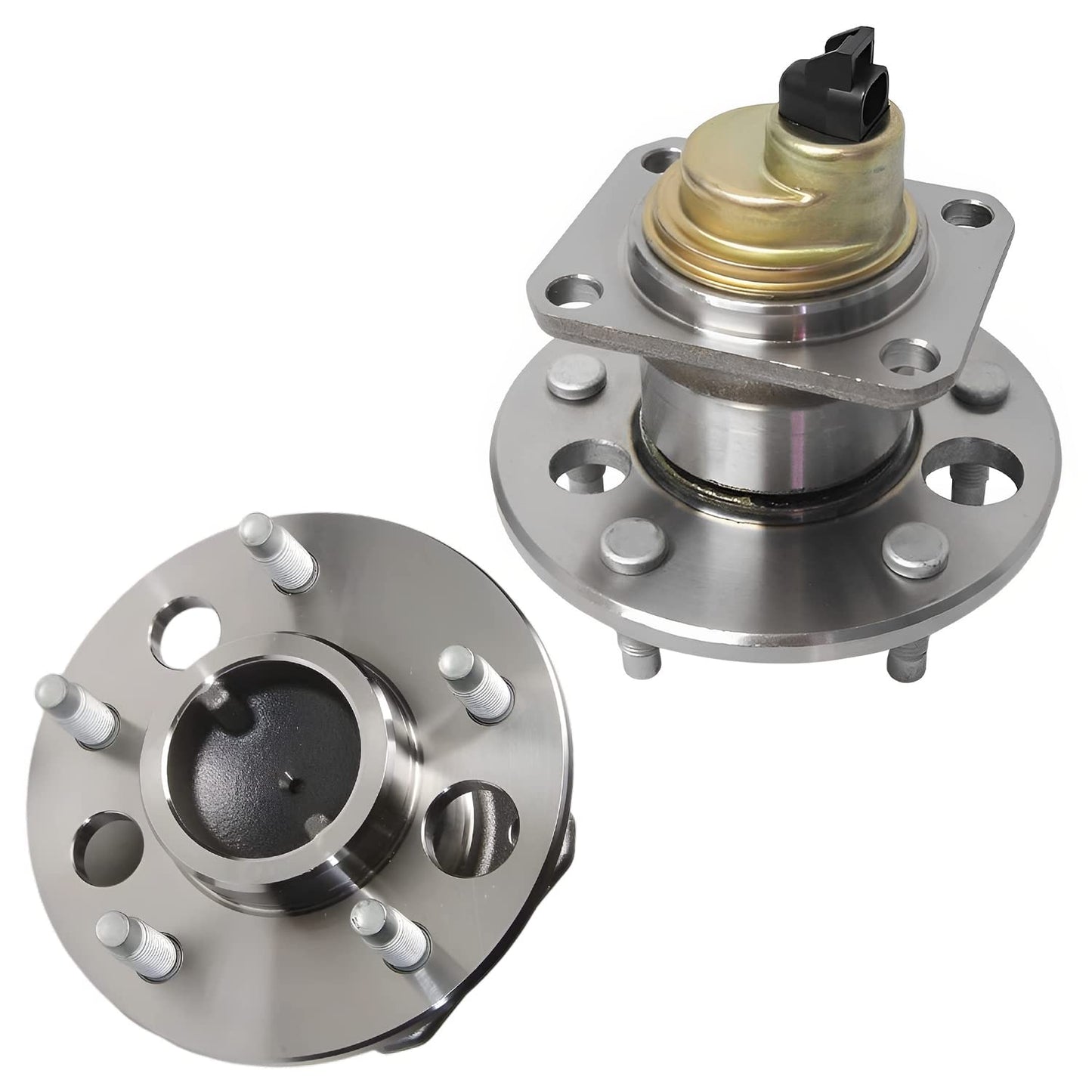 Detroit Axle - Pair 2WD Front Wheel Bearing Hub Assembly for 99-06 Chevy Silverado Sierra 1500, 00-06 Suburban 1500 Tahoe Yukon GMC Yukon XL 1500, 02-06 Cadillac Escalade 6 Lugs [with ABS]